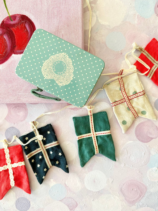 Flag Garland in Suitcase - 2016