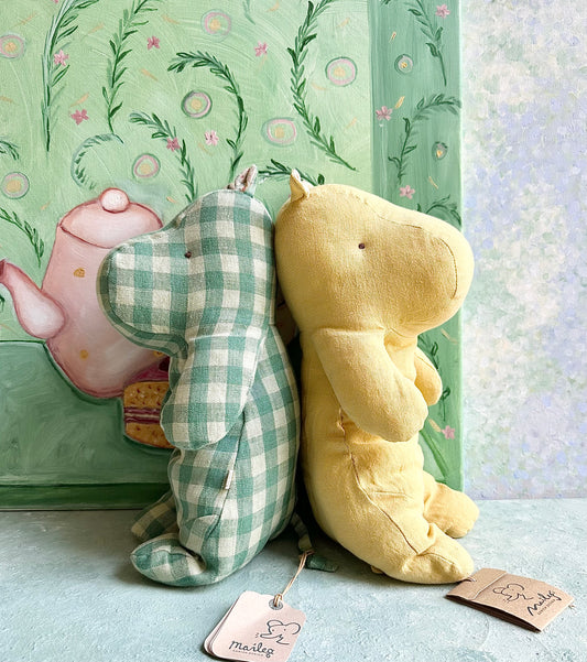 Safari Friends: Medium Hippo (Lime Yellow) - 2019