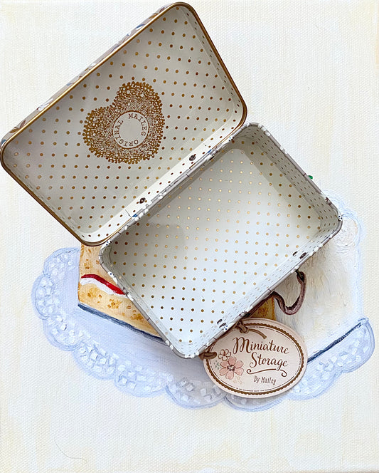 Suitcase/tin - Grey Merle