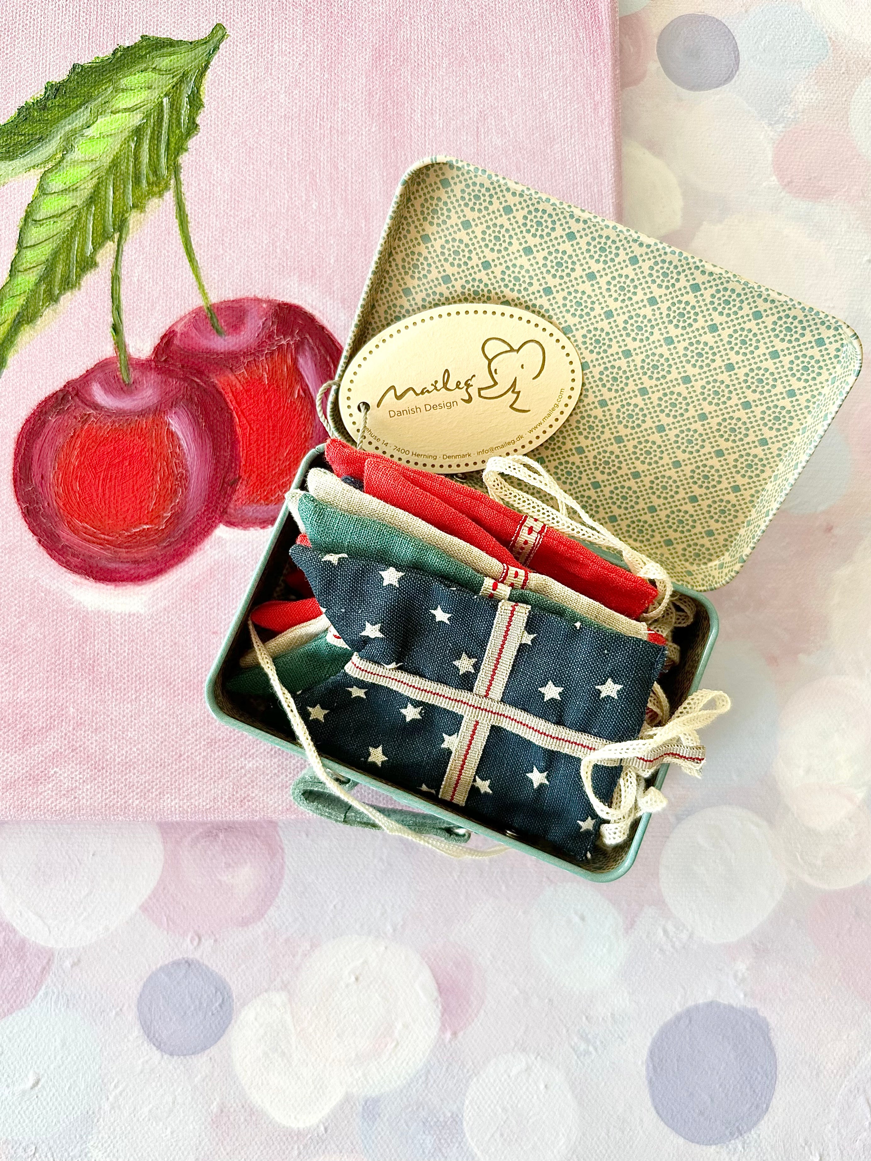 Flag Garland in Suitcase - 2016