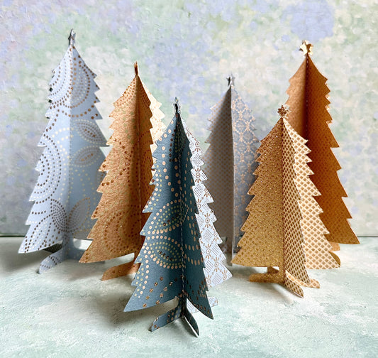 Christmas Paper Trees - 2015