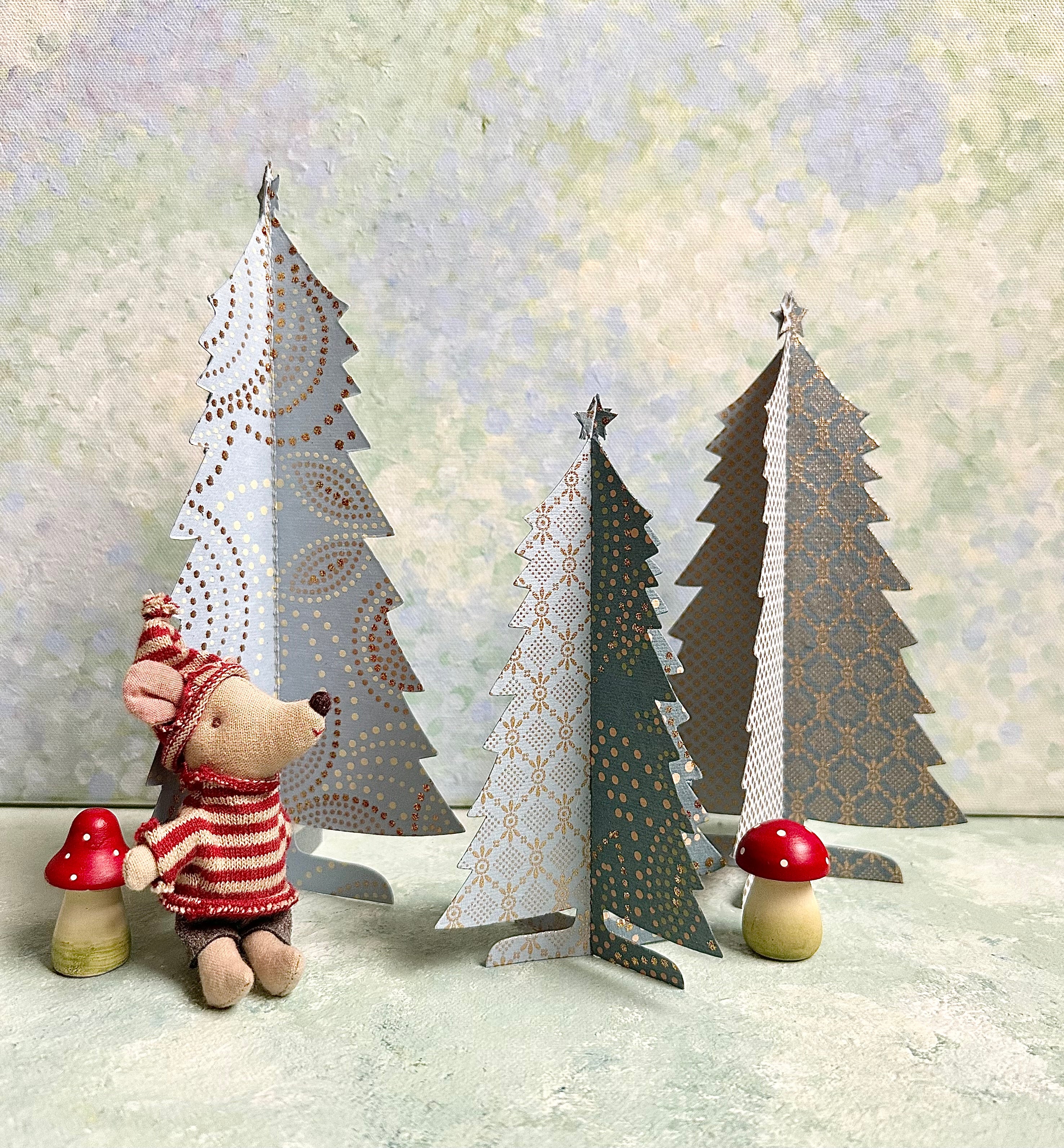 Christmas Paper Trees - 2015
