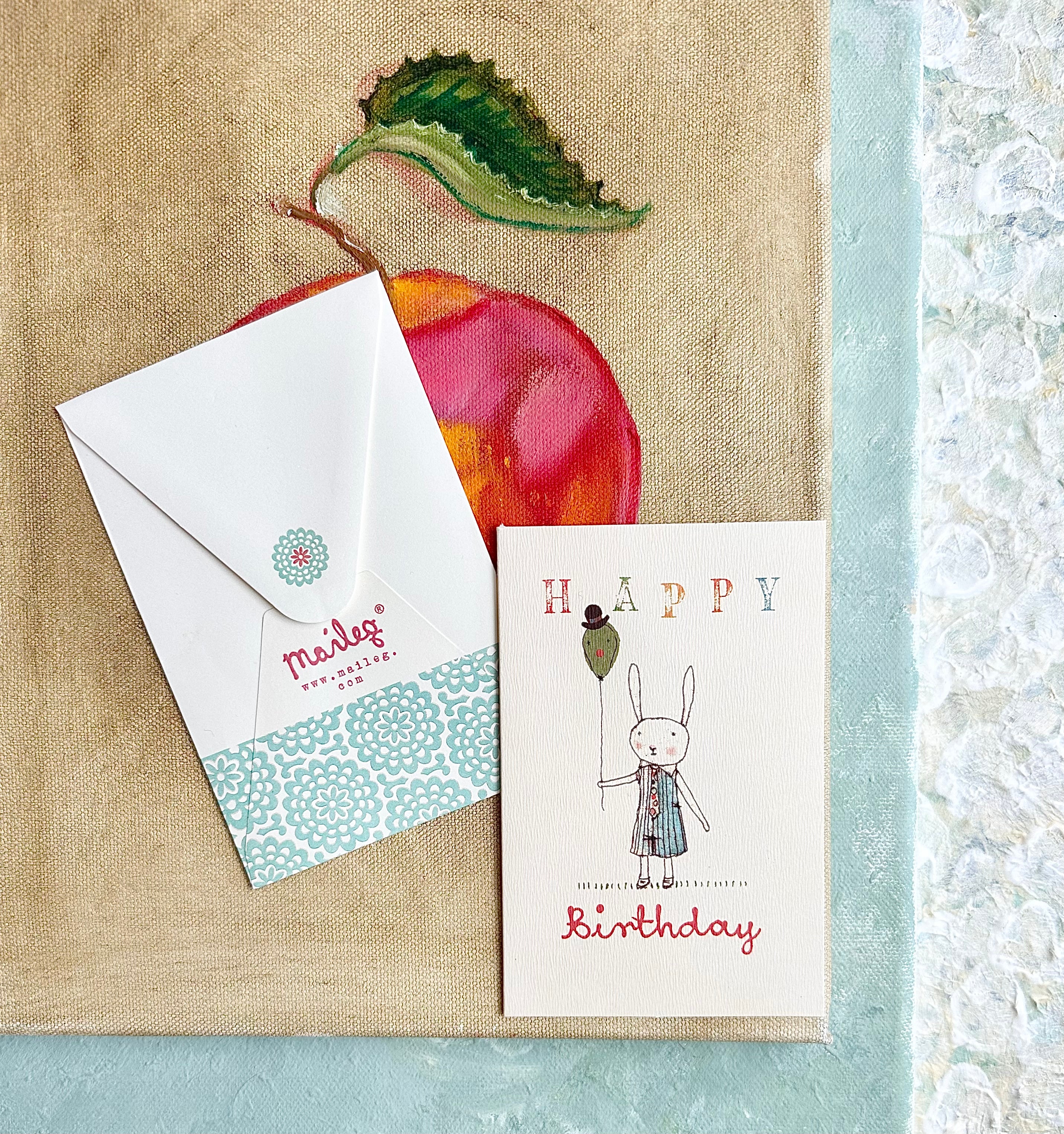 Small Double Card “Bunny Birthday” - 2011