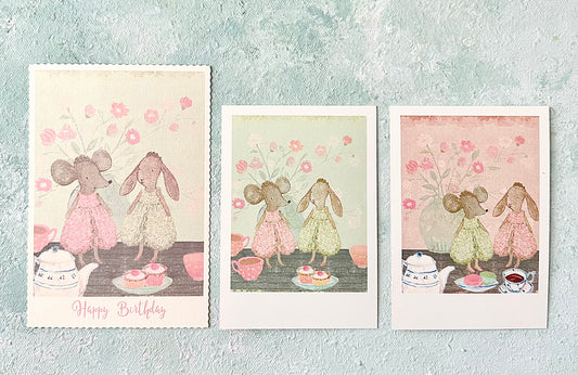 Small Birthday Card “Princesses” - 2018