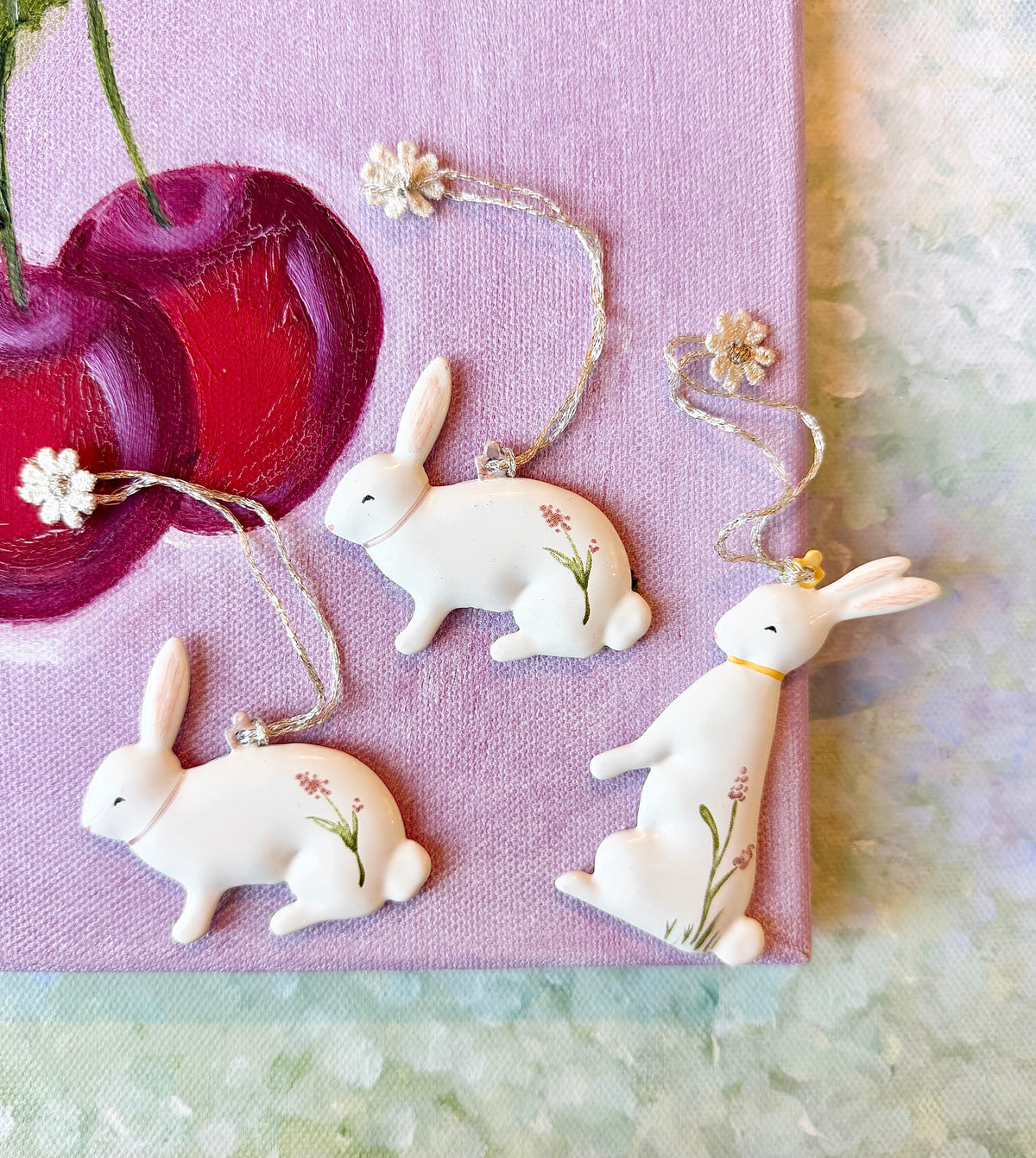Easter Ornament Bunnies in Box - 2022