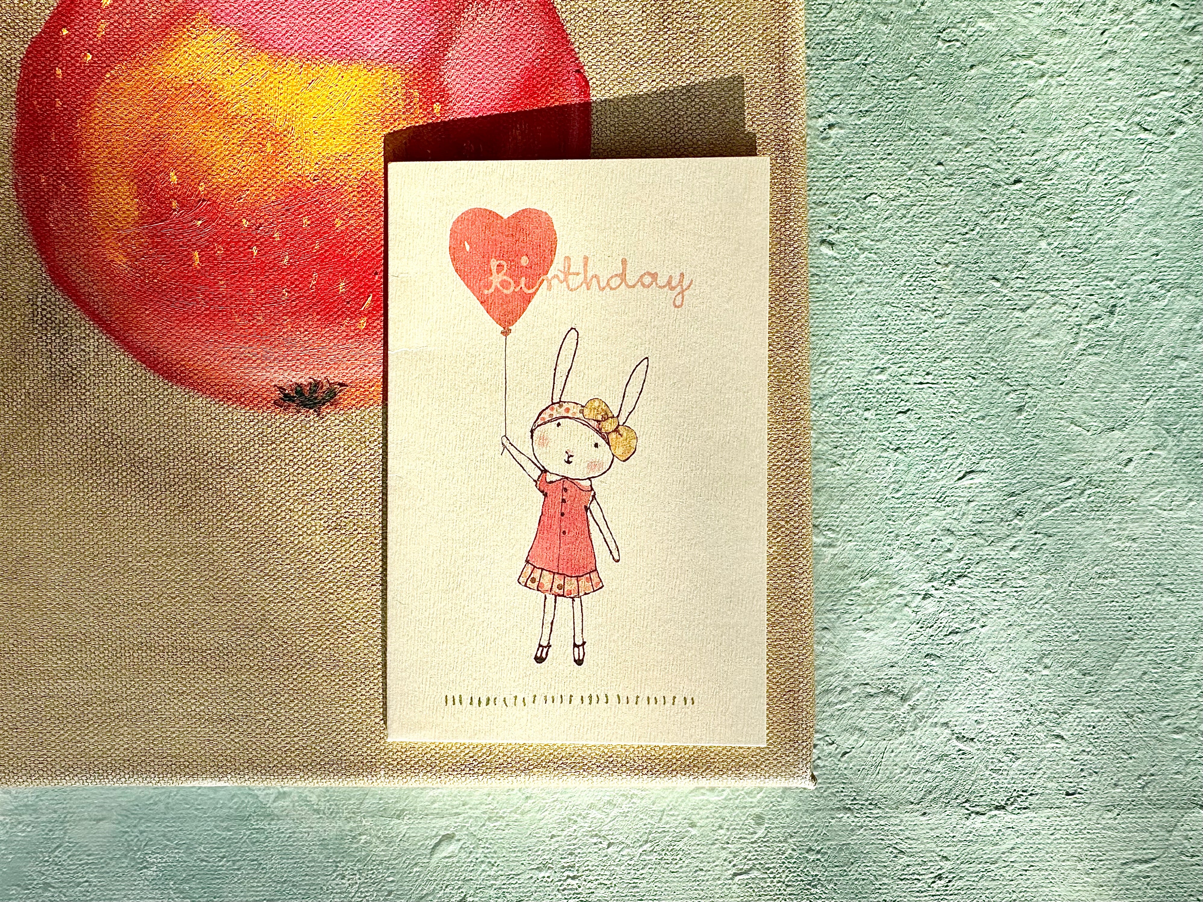 Small Double Card “Bunny Ballon” - 2011