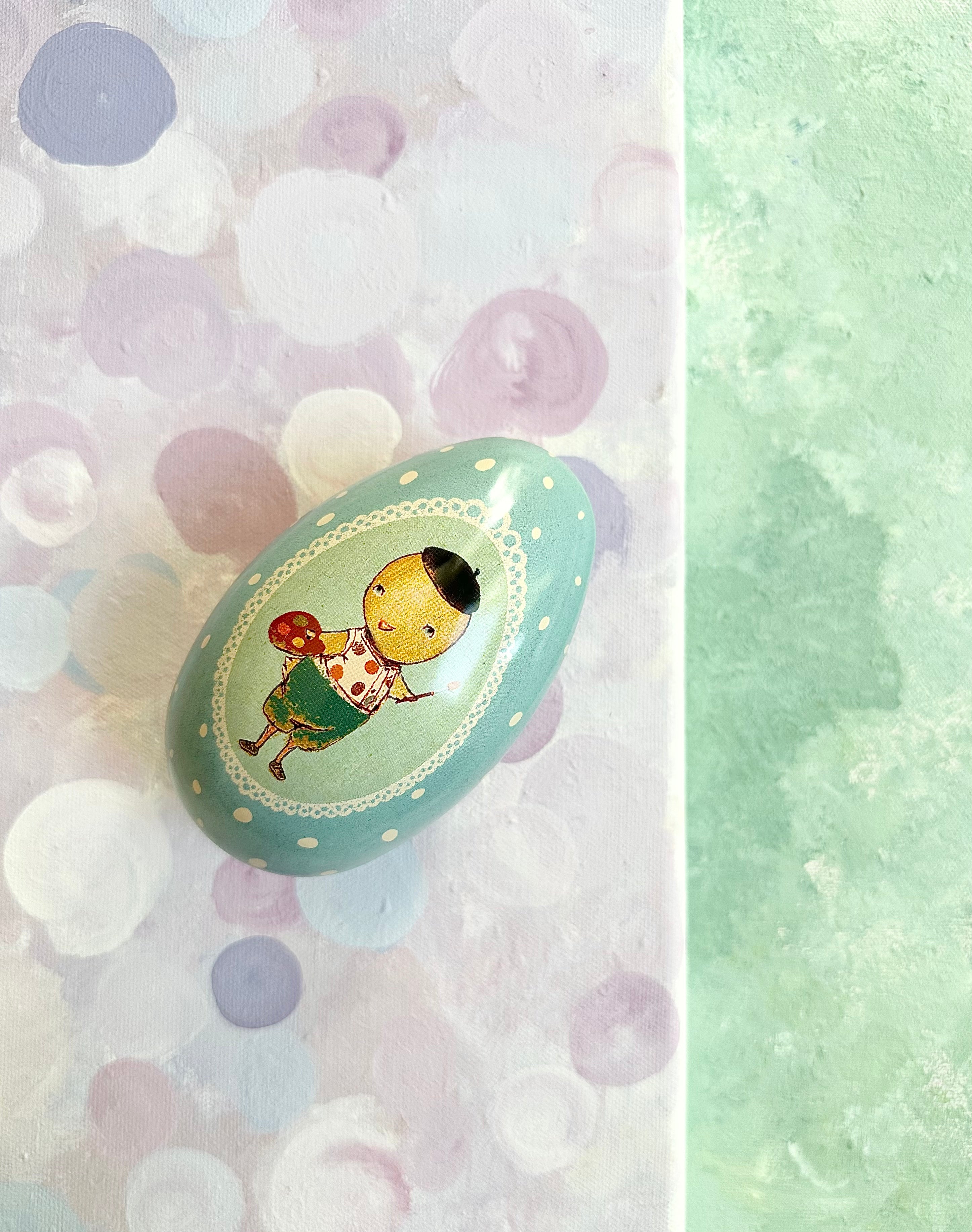 Large Easter Metal Egg - 2015