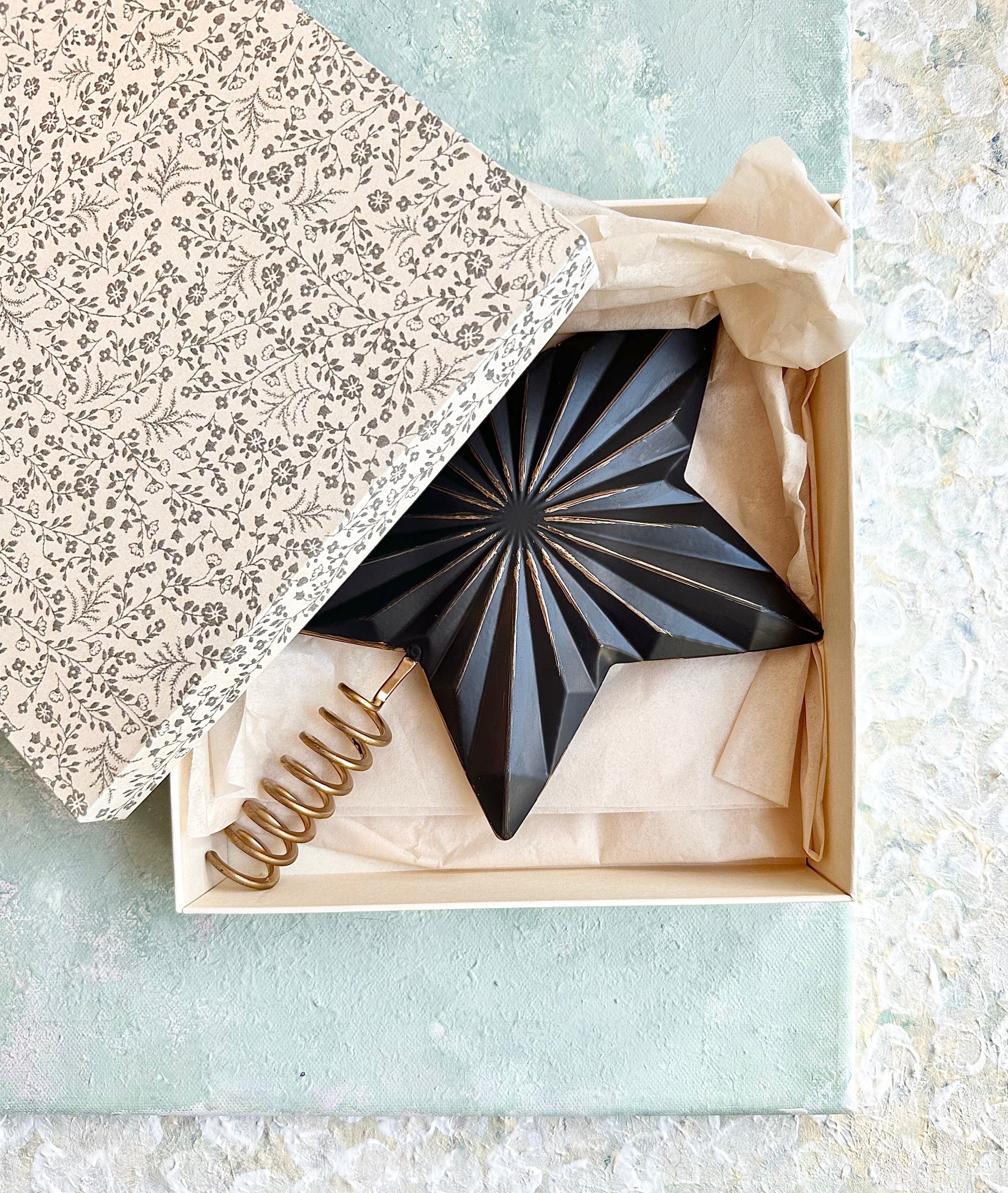 Black Christmas Star for Tree - 2019