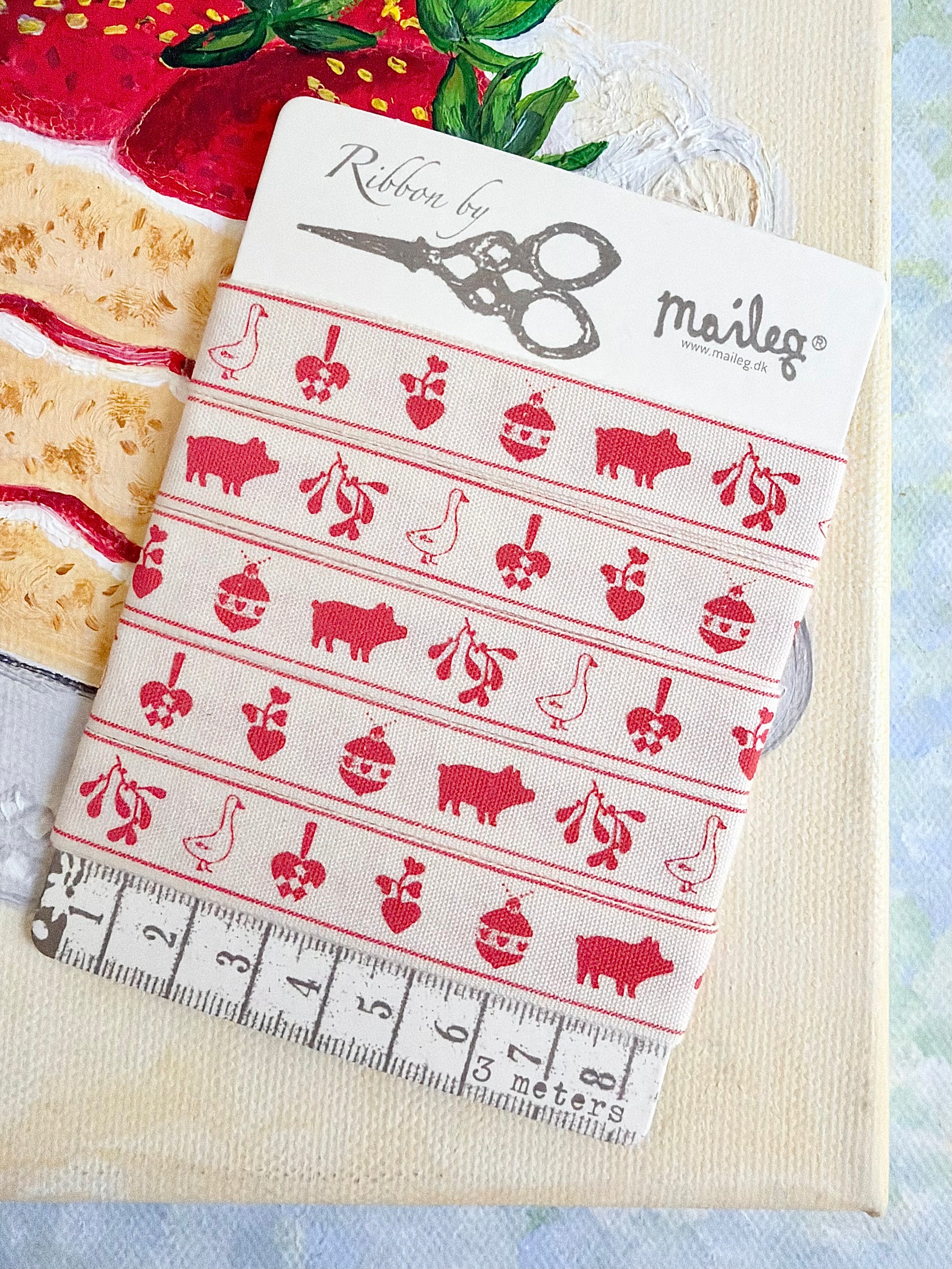 Patterned Christmas Ribbon - 2012