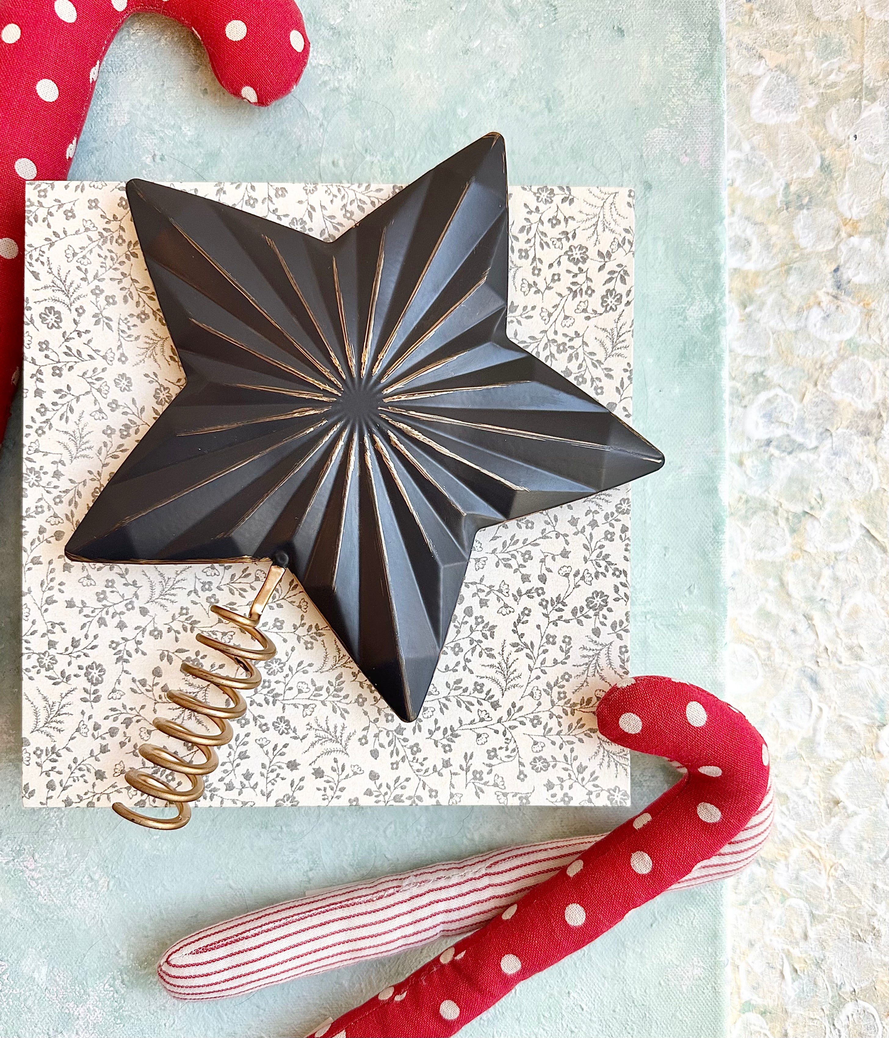 Black Christmas Star for Tree - 2019