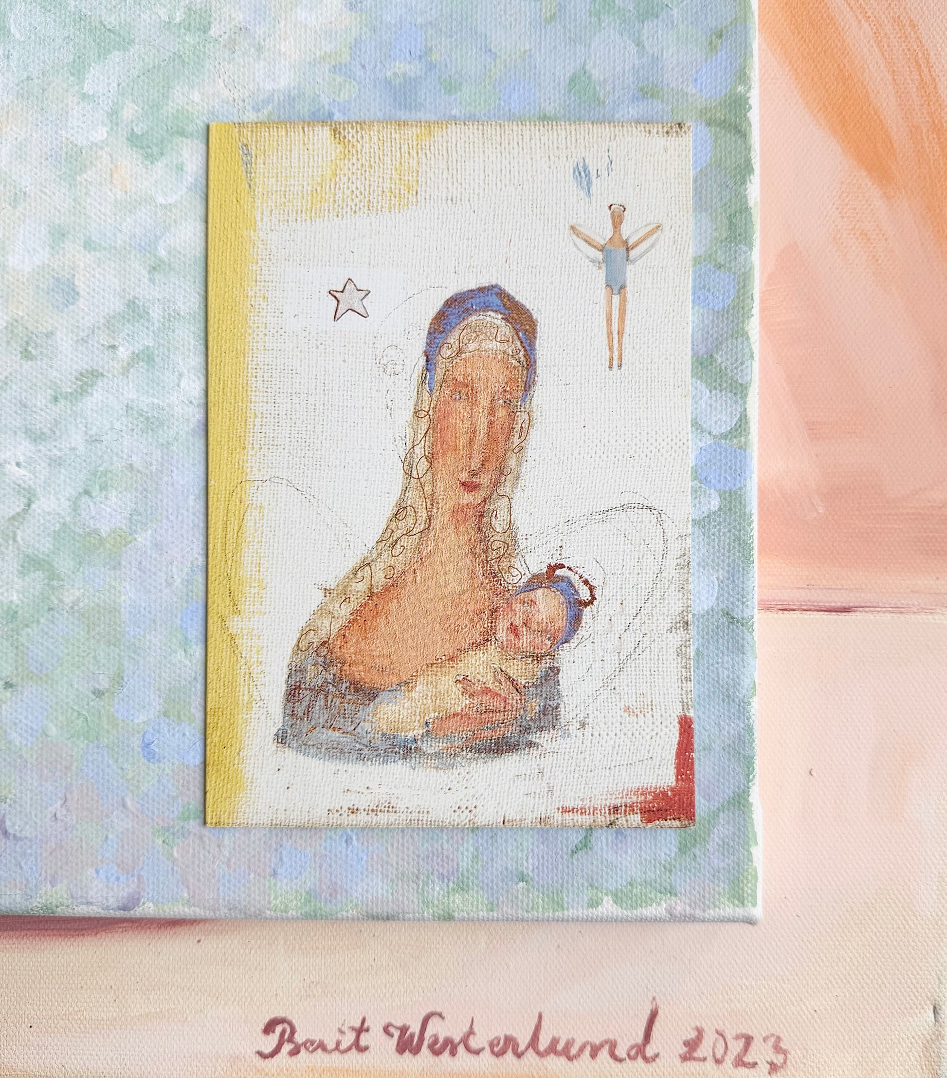 Double Cristmas Card ”Virgin Mary” - 2001