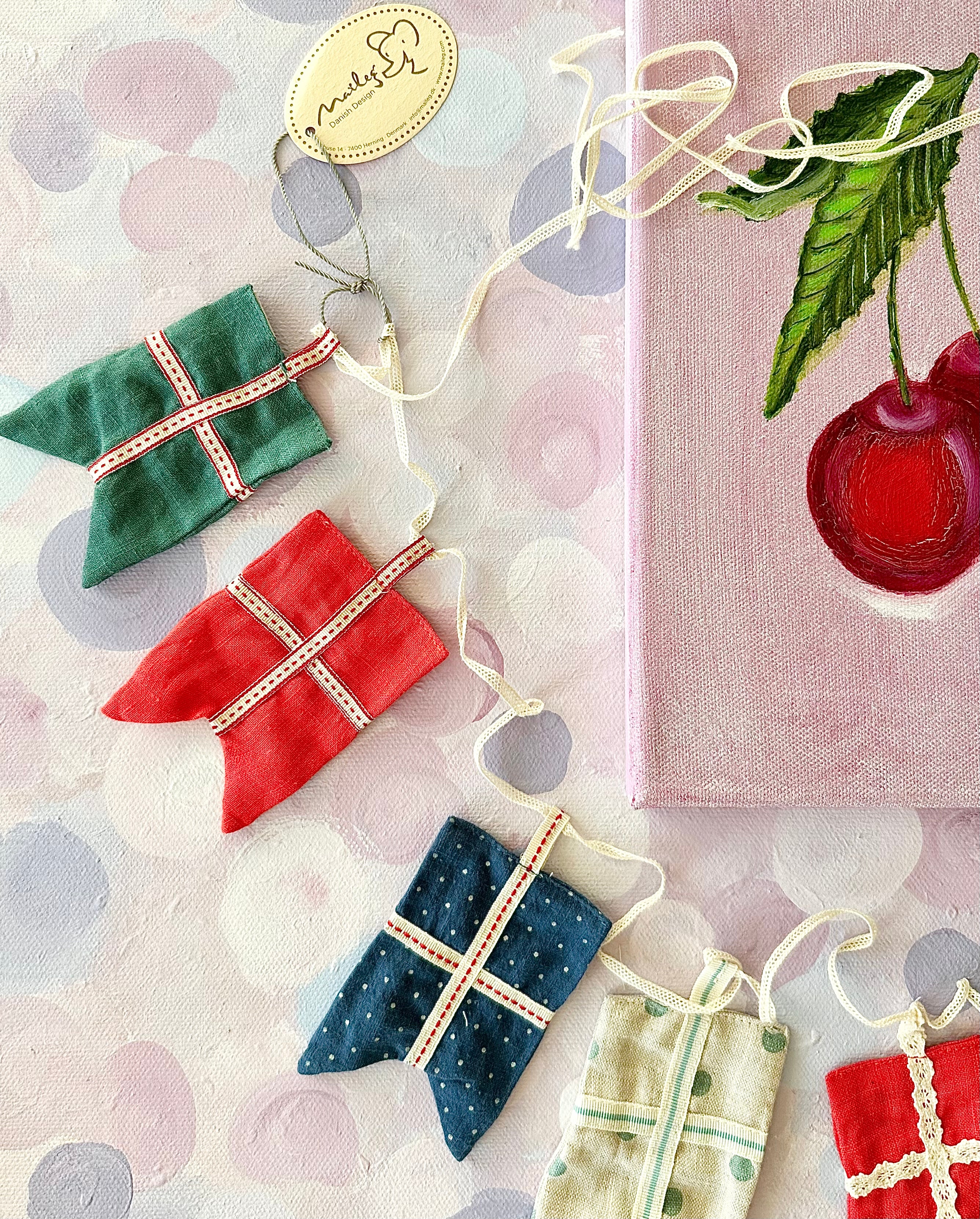 Flag Garland in Suitcase - 2016