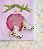 Printed Christmas Skate Ornament - 2010