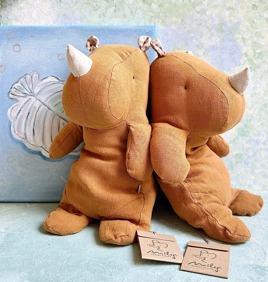 Safari Friends: Medium Rhino (Ochre) - 2020