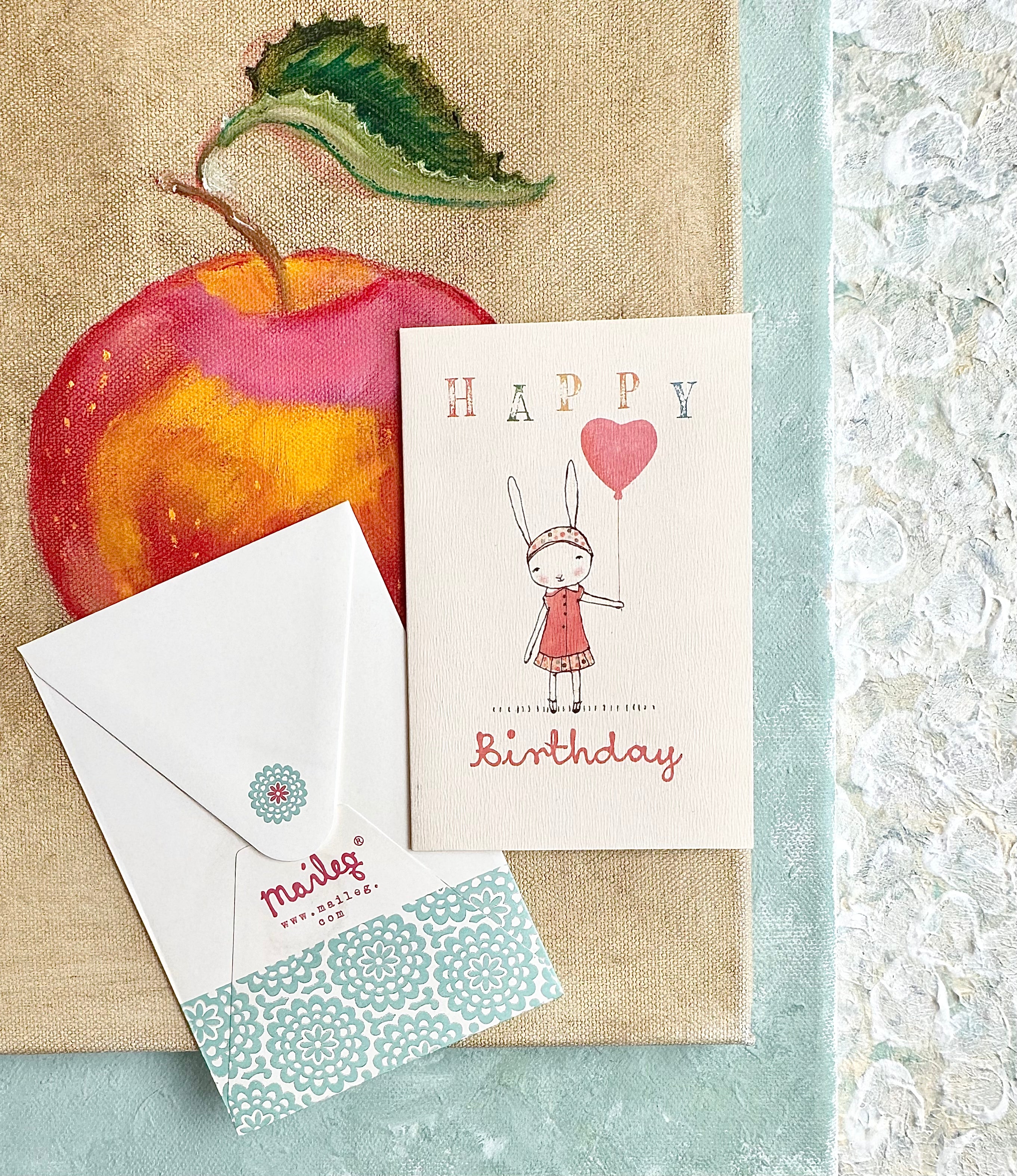 Small Double Card “Bunny Birthday” - 2011