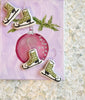 Printed Christmas Skate Ornament - 2010