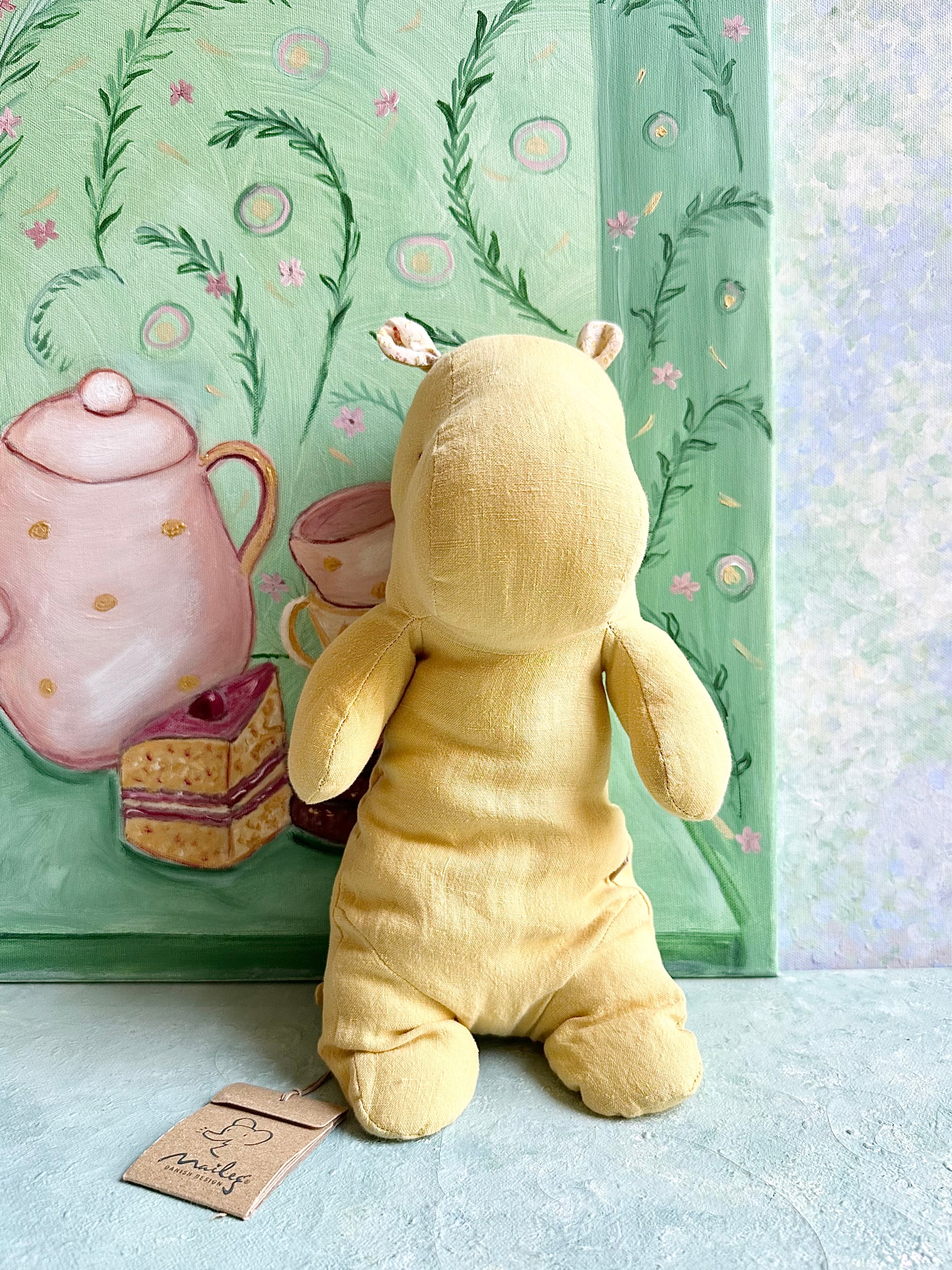 Safari Friends: Medium Hippo (Lime Yellow) - 2019