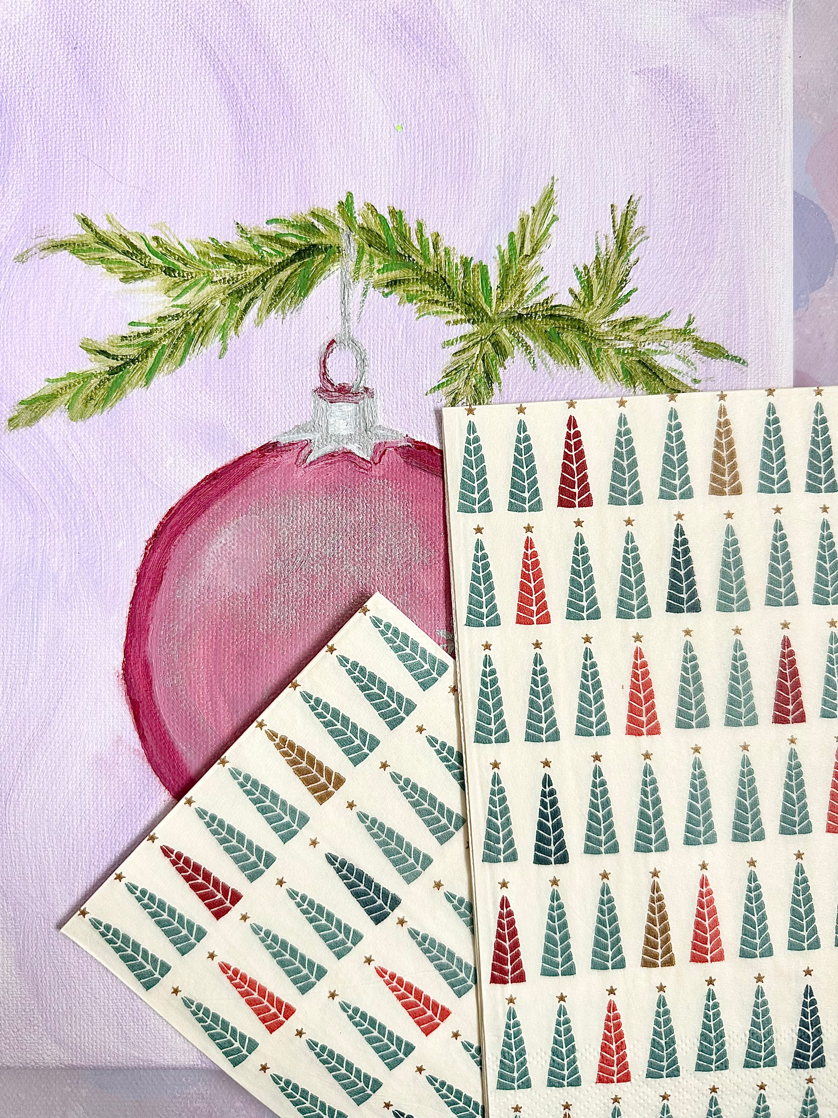 Christmas Napkins: “Trees” - 2017