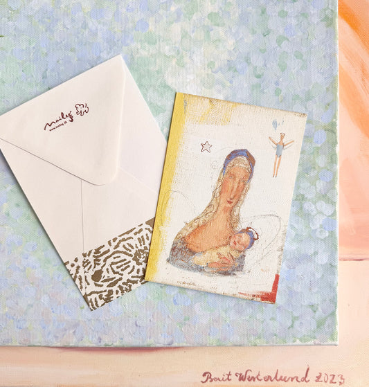 Double Cristmas Card ”Virgin Mary” - 2001