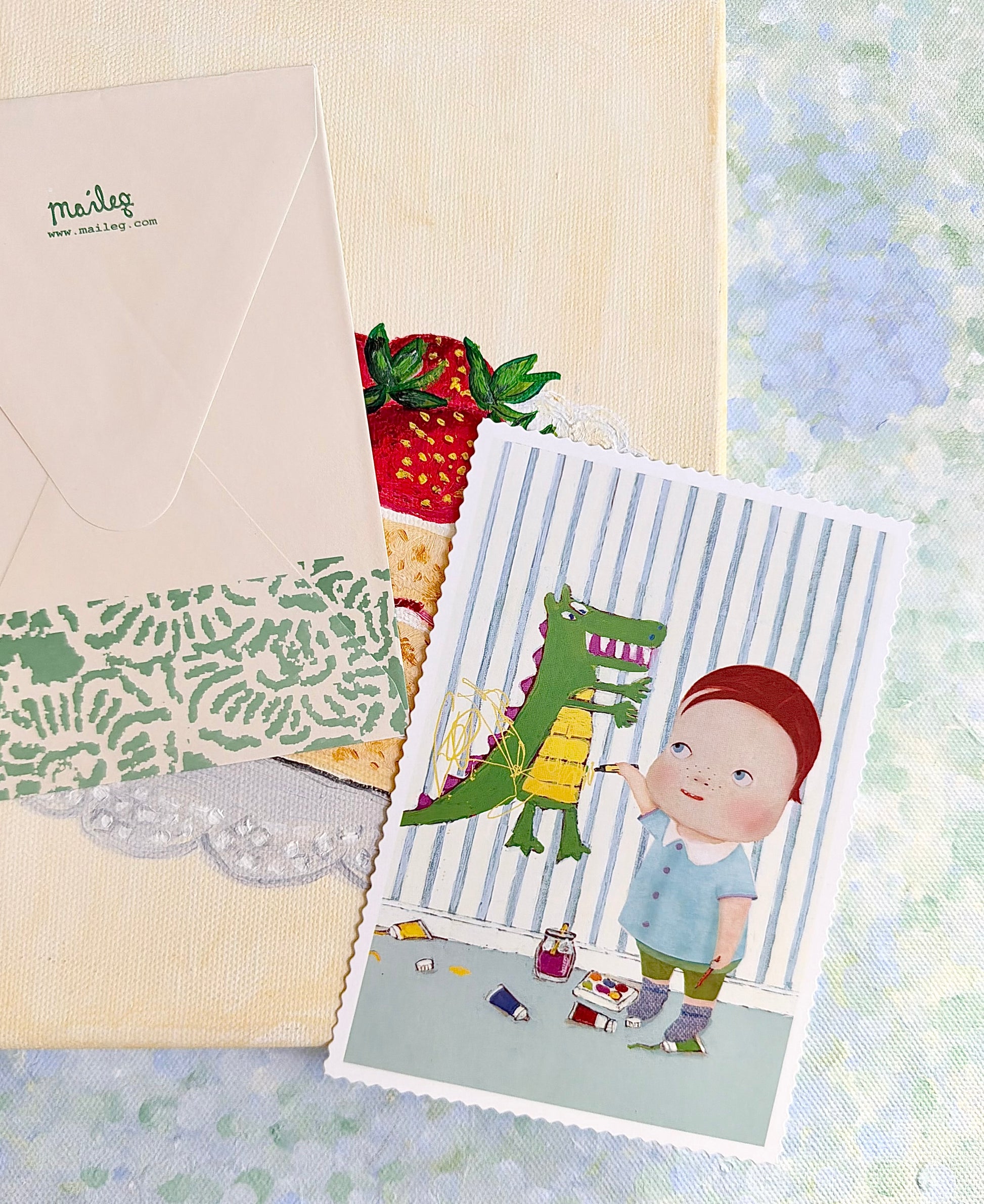 Card ”Boy Drawing” - 2008