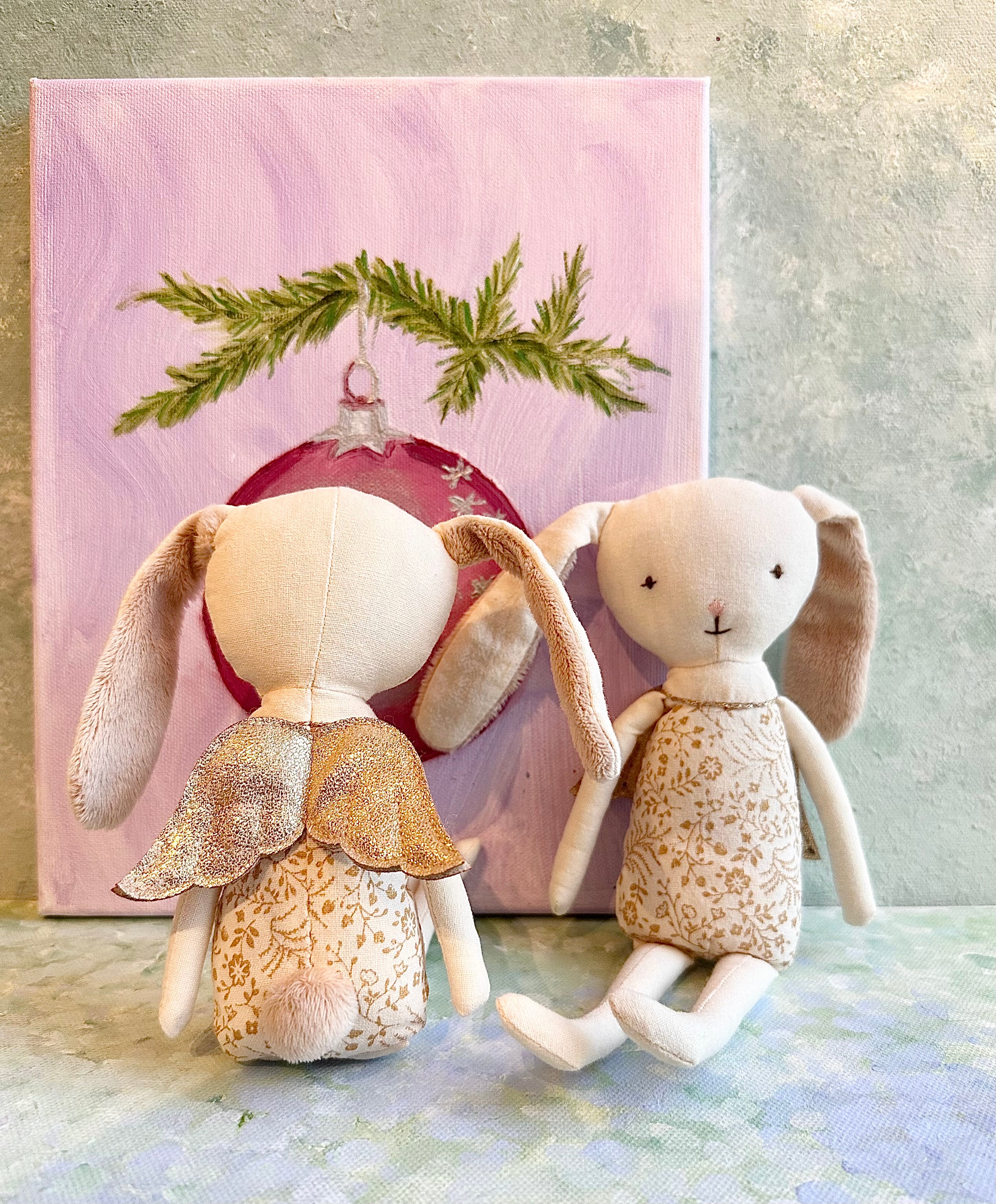 Bunny Angel with Stocking - 2017