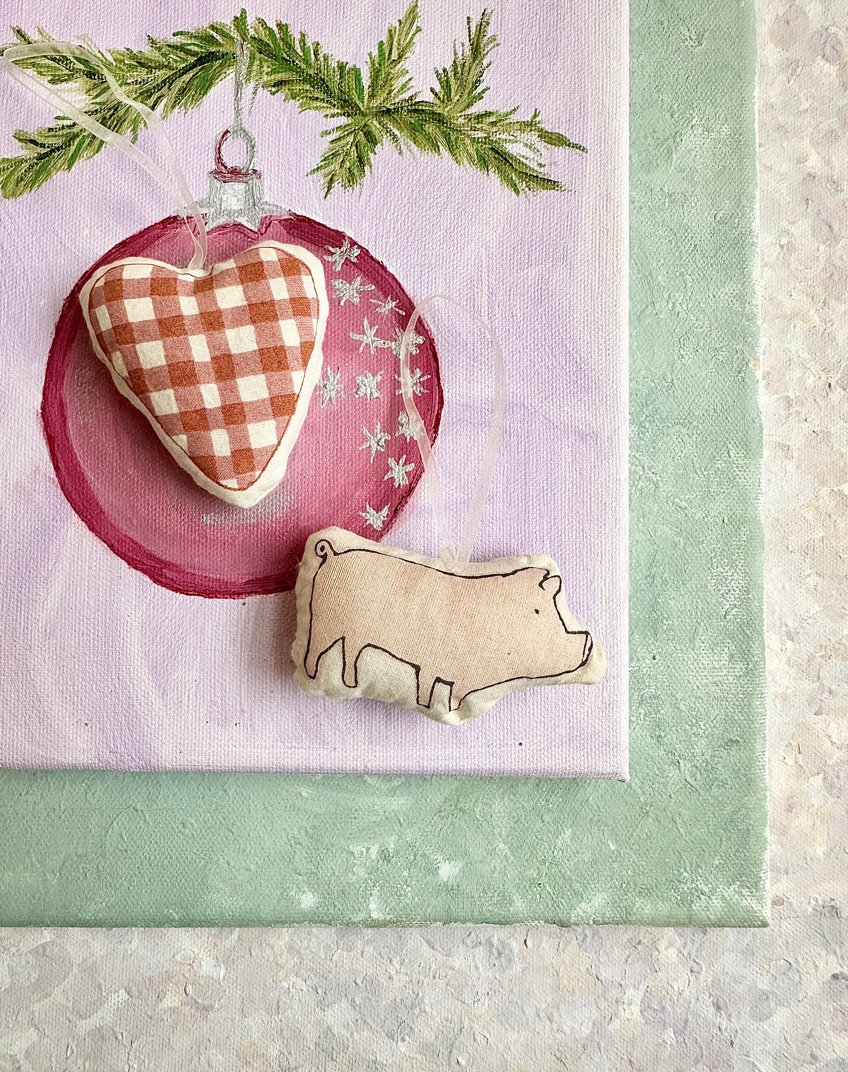 Printed Christmas Animal Ornament - 2010