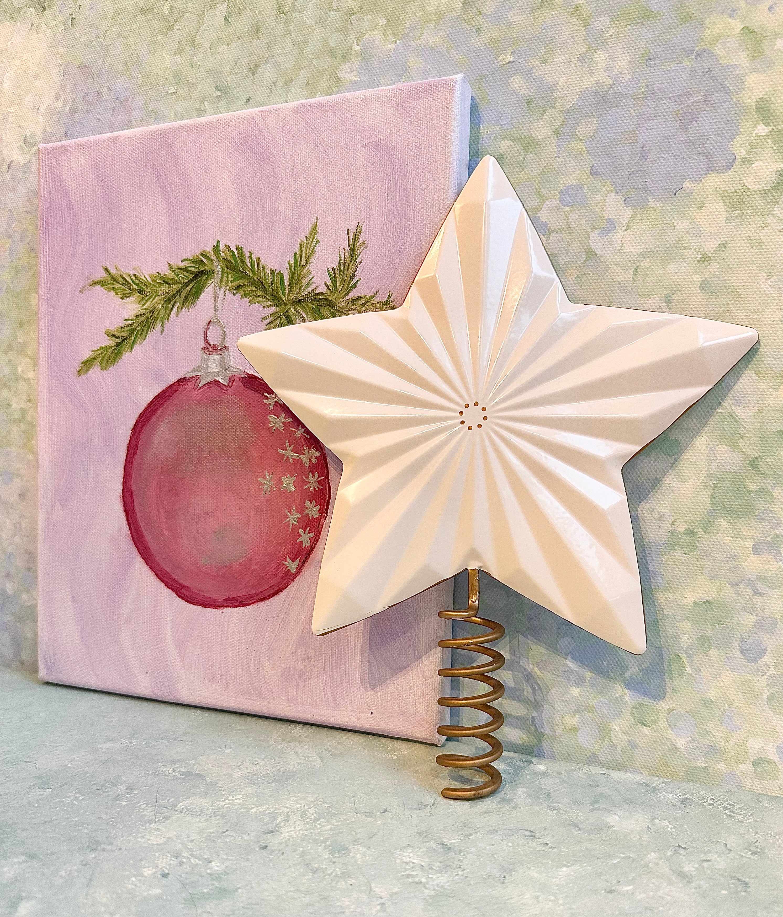 White Christmas Star for Tree - 2019