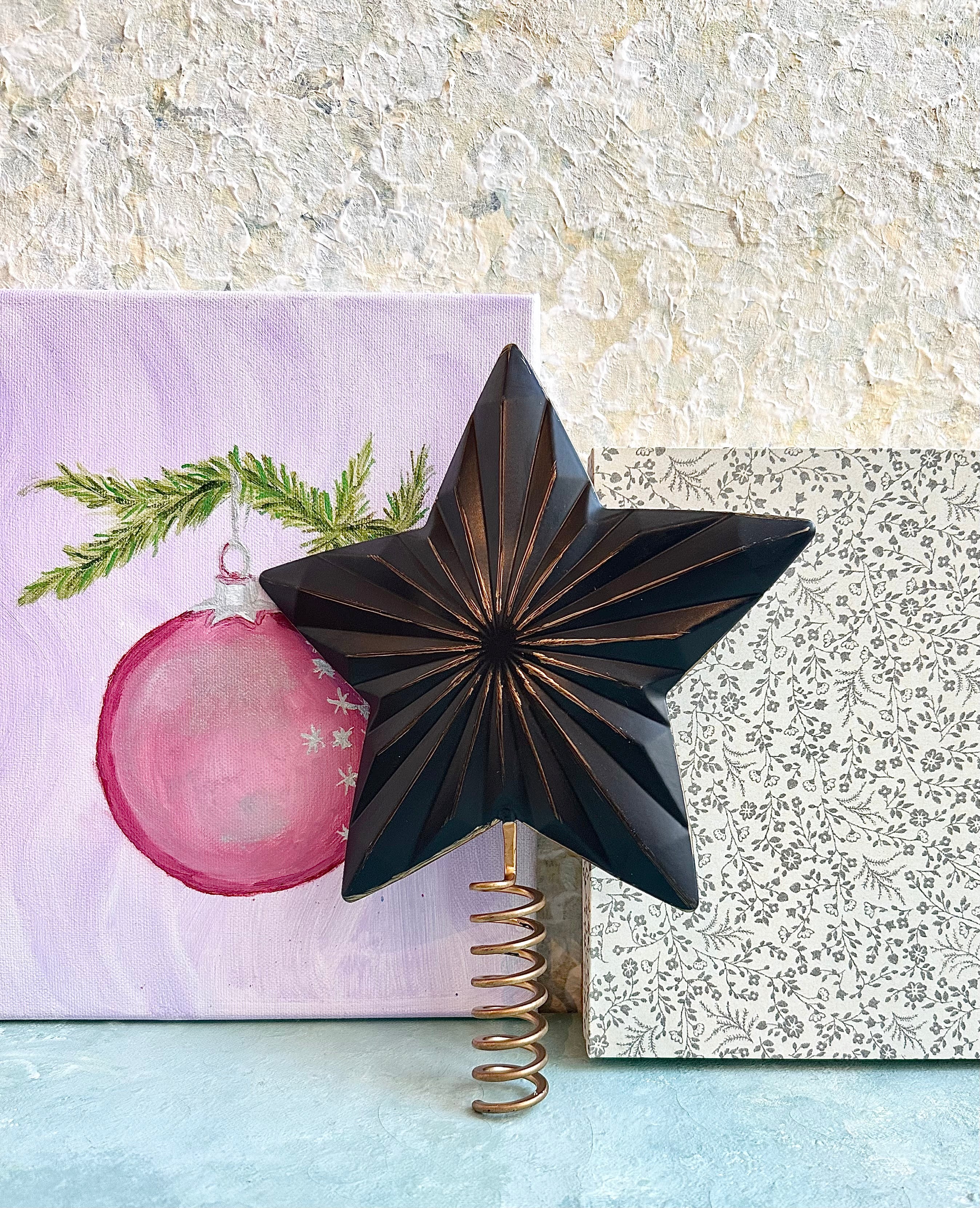 Black Christmas Star for Tree - 2019