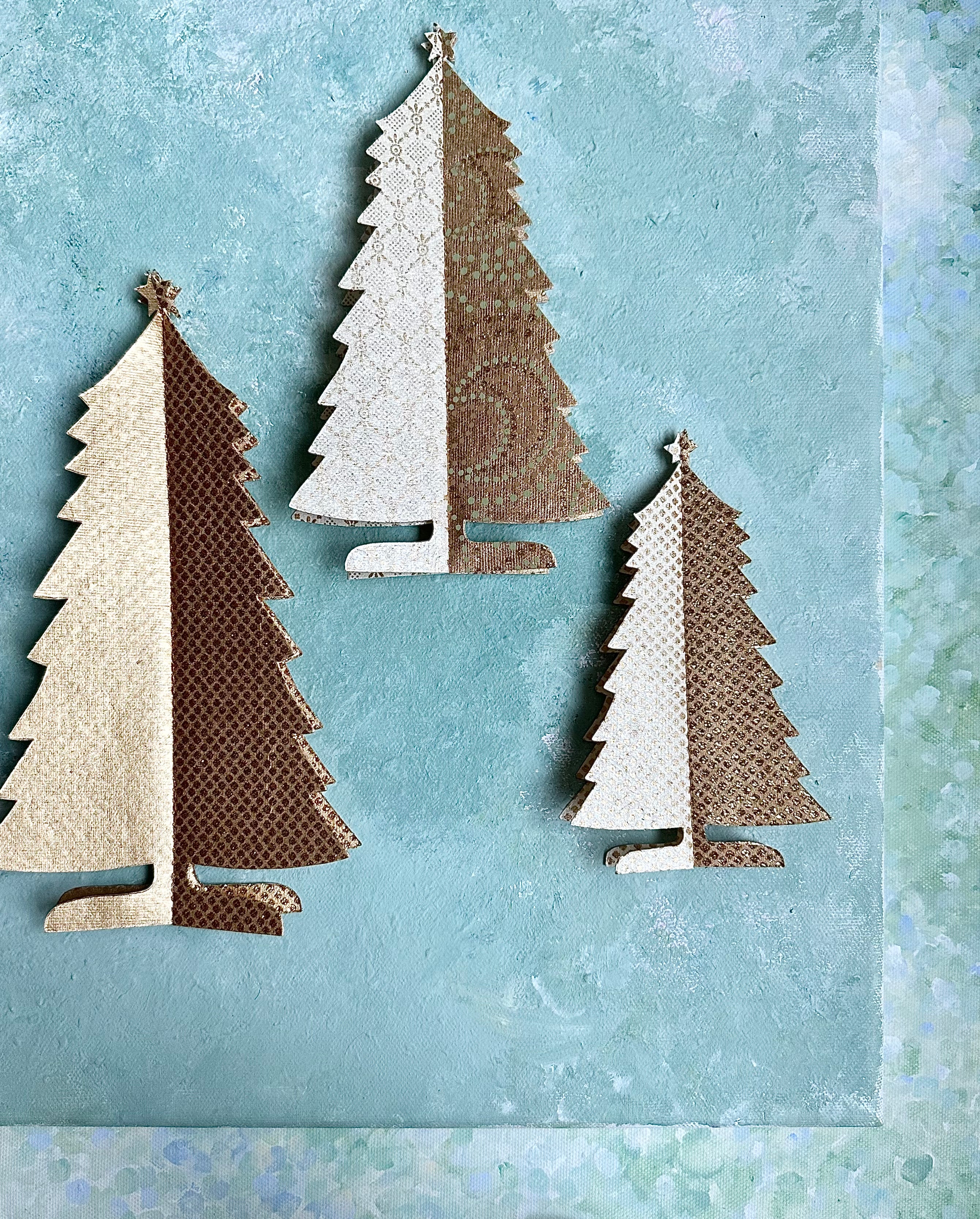 Christmas Paper Trees - 2015