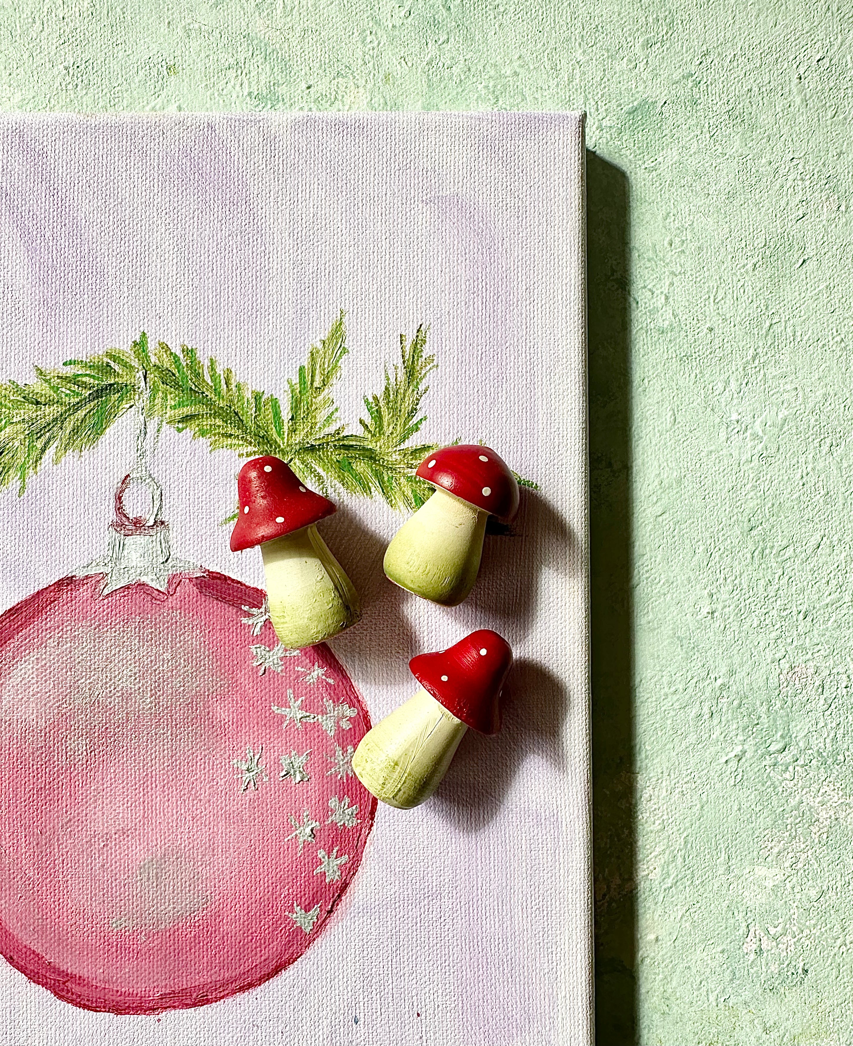 Christmas Ornament Small Mushroom - 2012