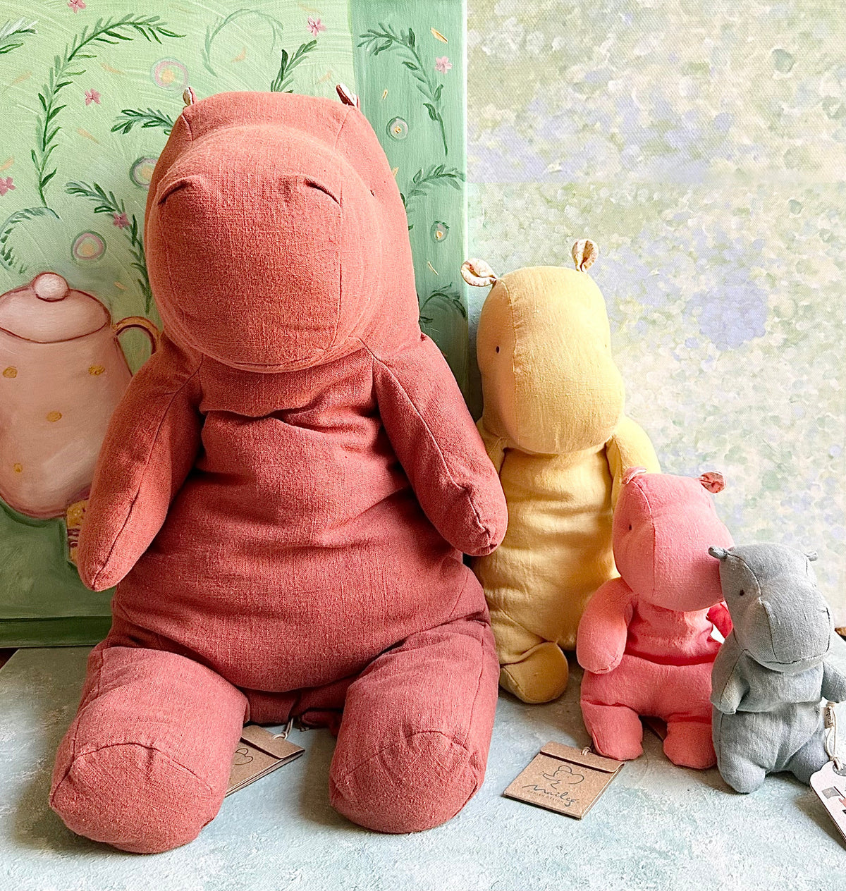 Safari Friends: Large Hippo (Dusty Rose) - 2019
