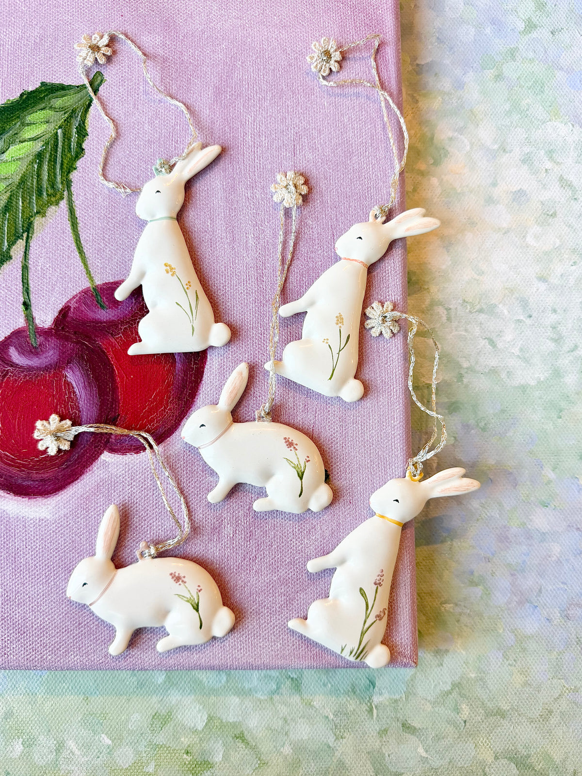 Easter Ornament Bunnies in Box - 2022