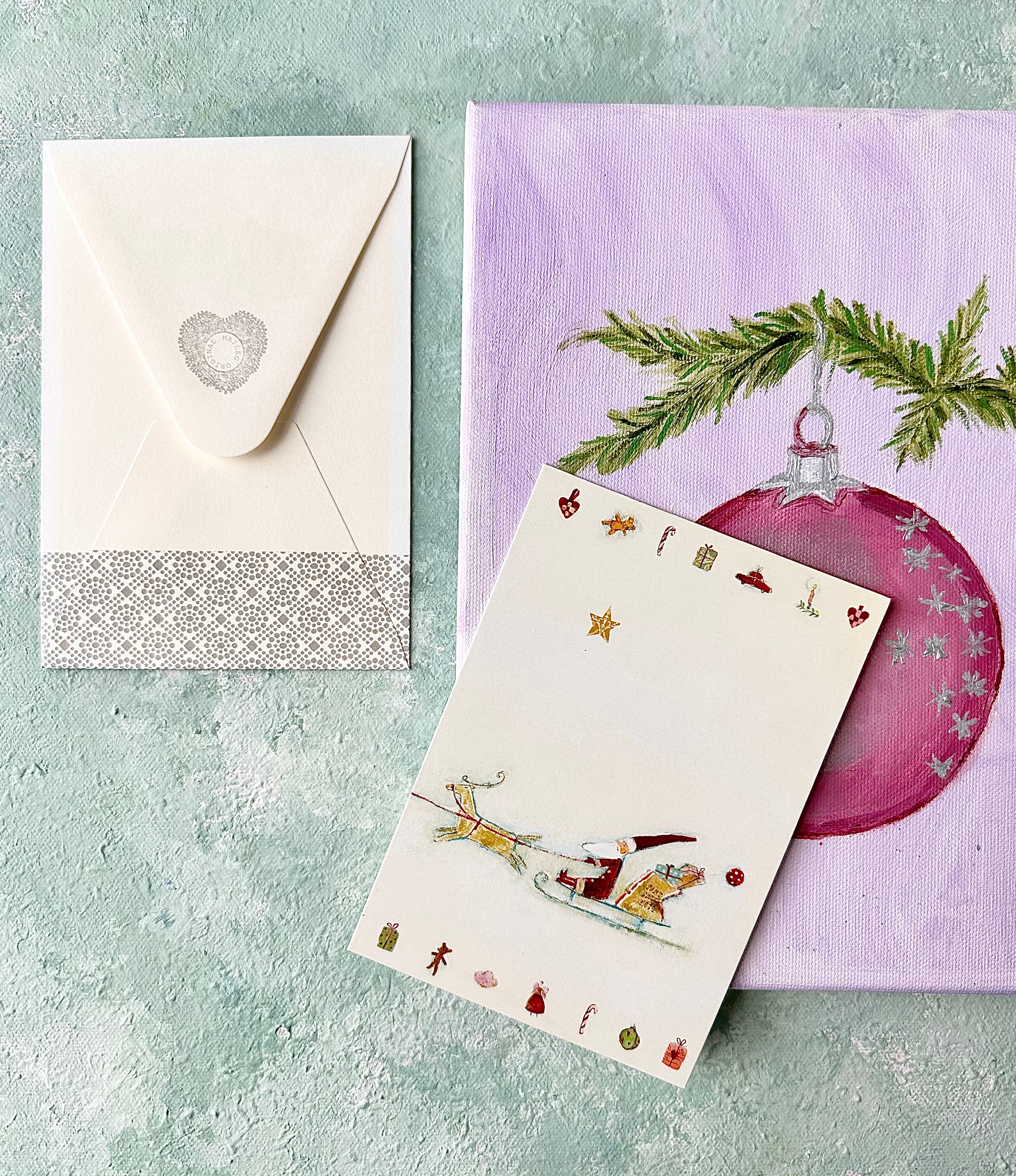 Double Christmas Card “Santa’s Sleigh” - 2005