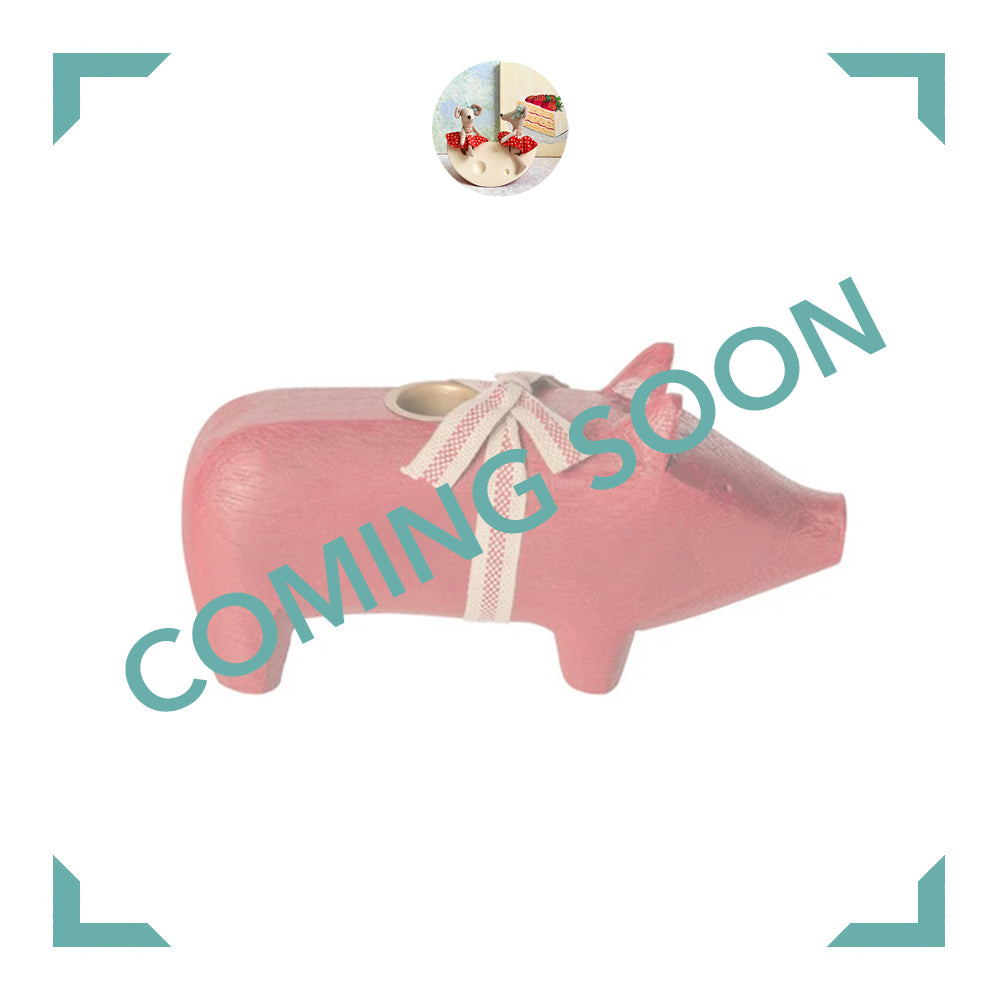 Medium Wooden Pig - 2019