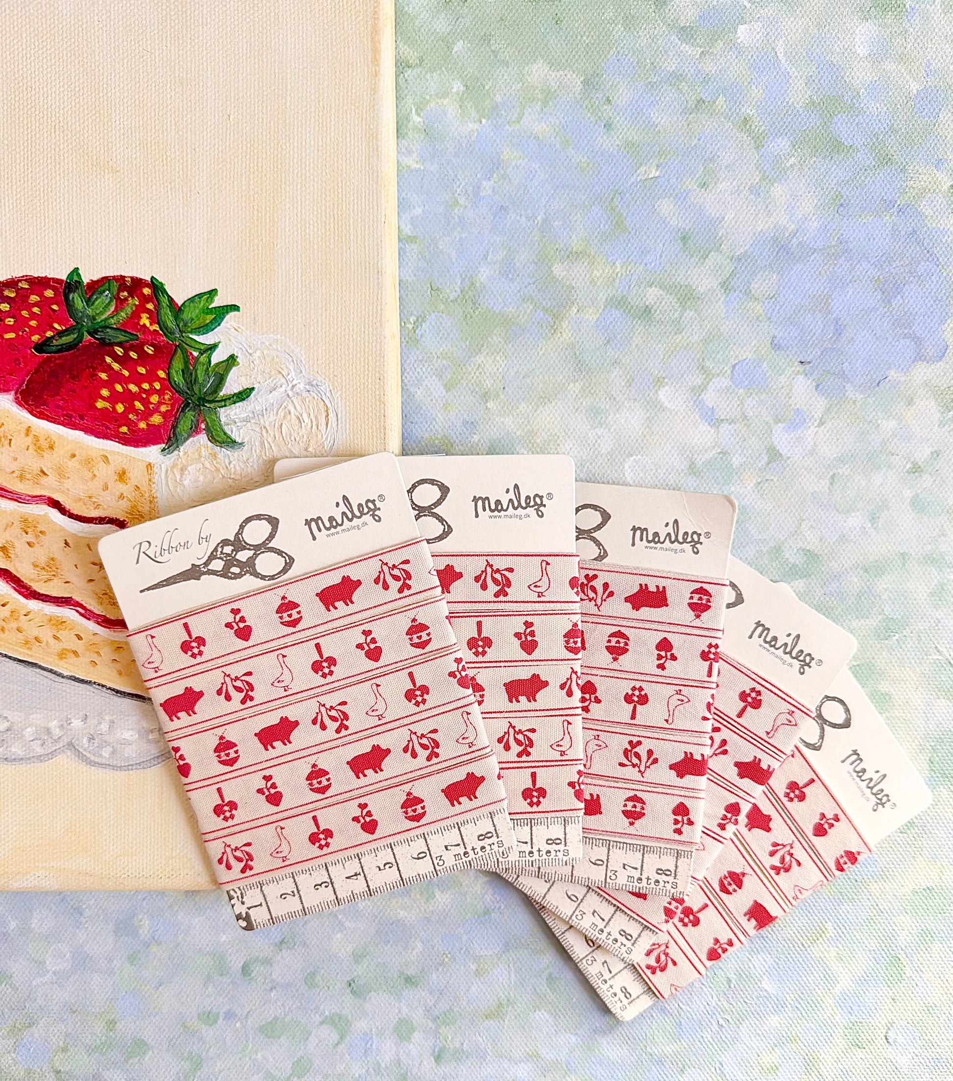 Patterned Christmas Ribbon - 2012