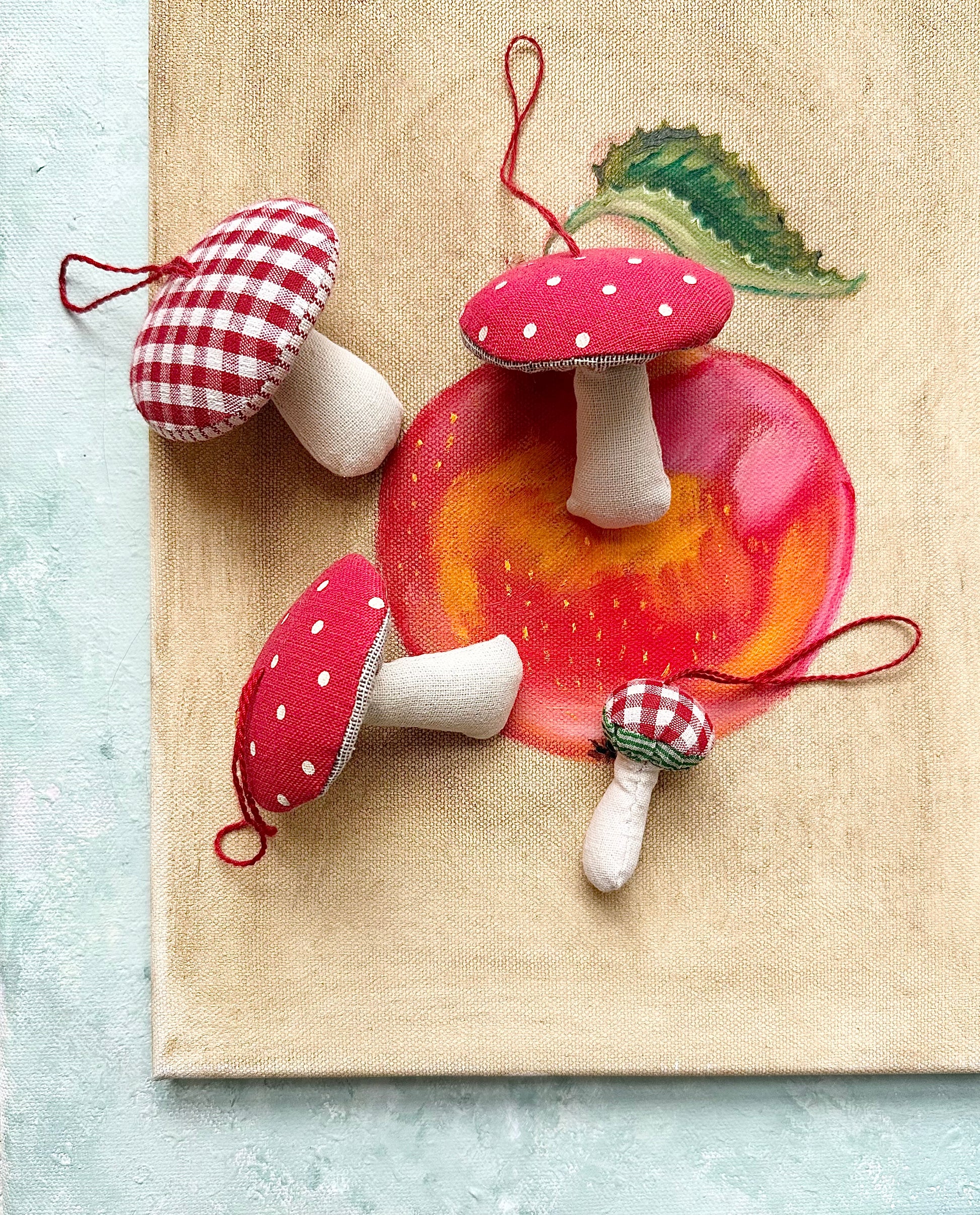 Christmas Ornament Small Mushroom - 2009