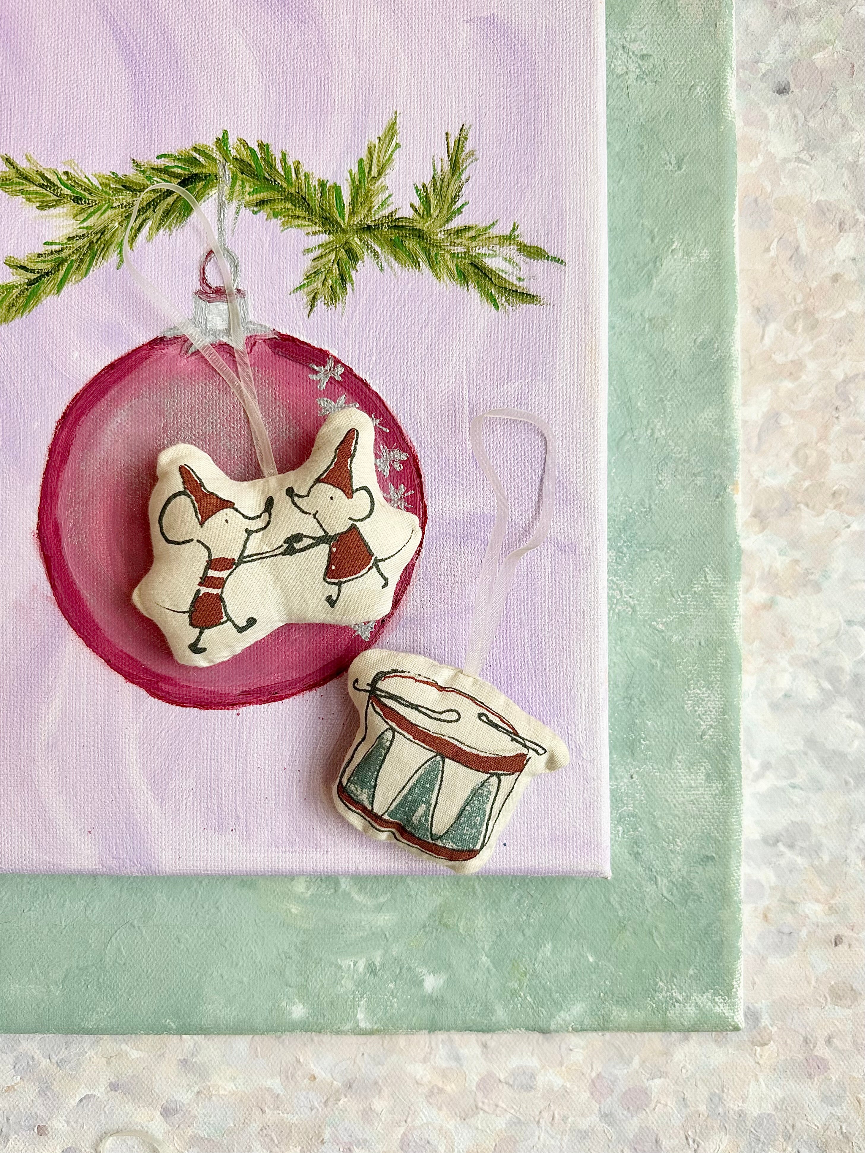 Printed Christmas Animal Ornament - 2010