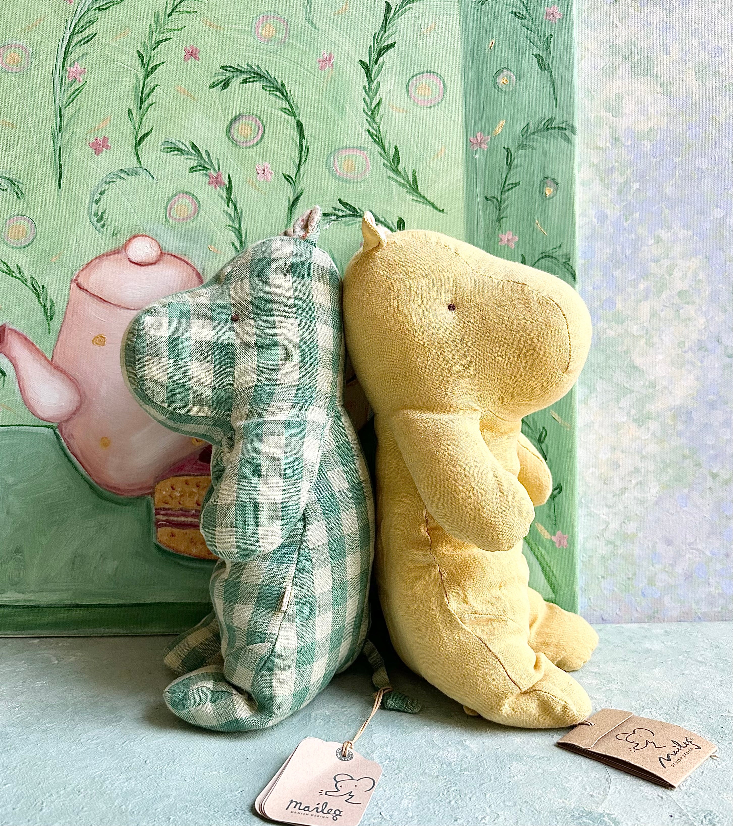 Safari Friends: Medium Hippo (Lime Yellow) - 2019