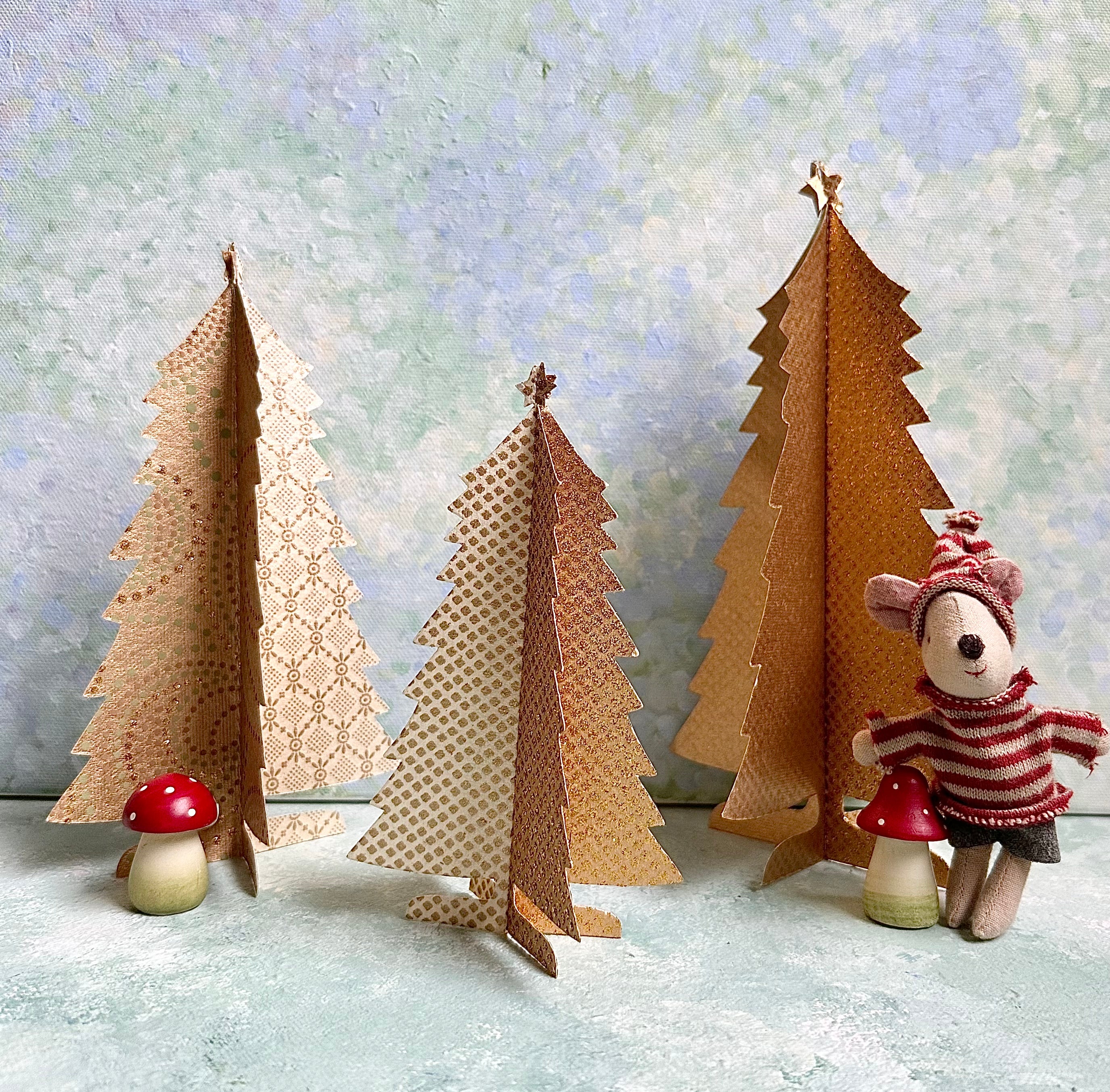 Christmas Paper Trees - 2015