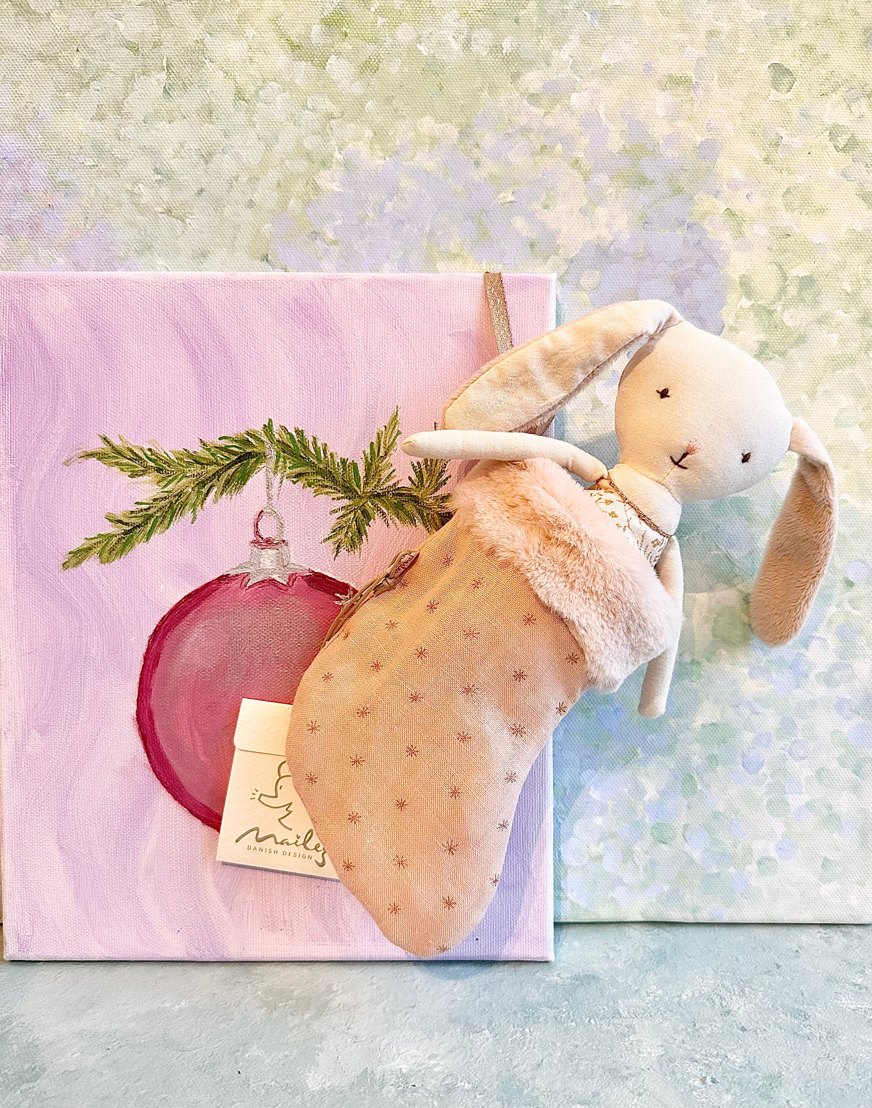 Bunny Angel with Stocking - 2017