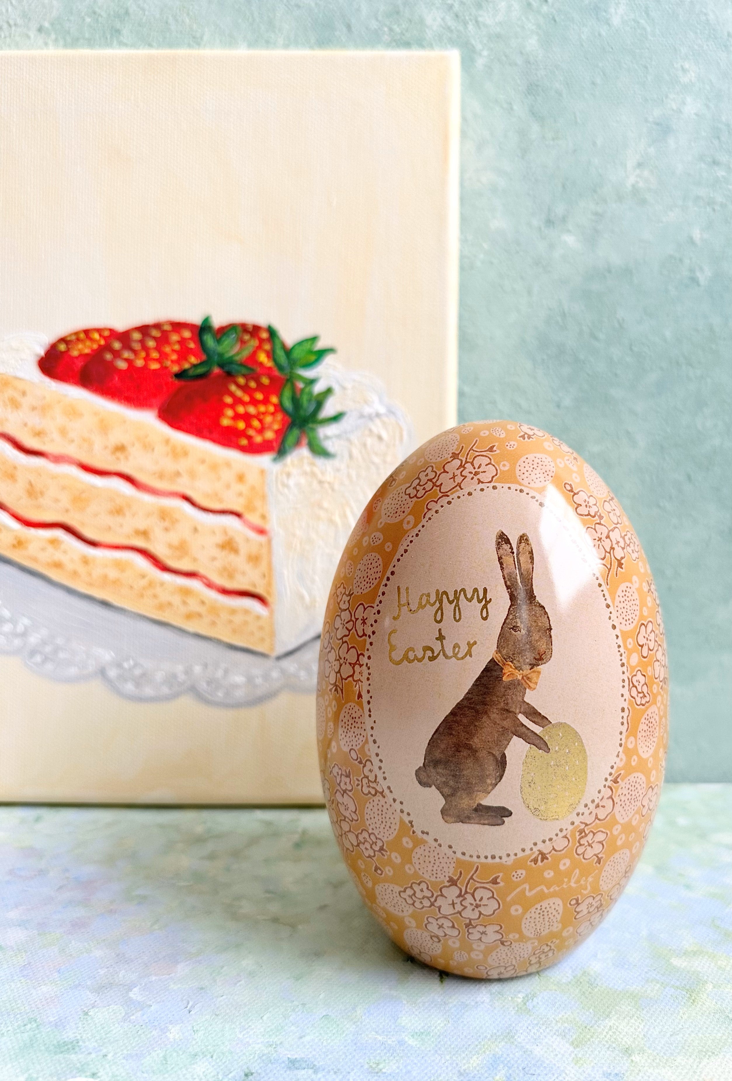 Large Easter Metal Egg - 2017