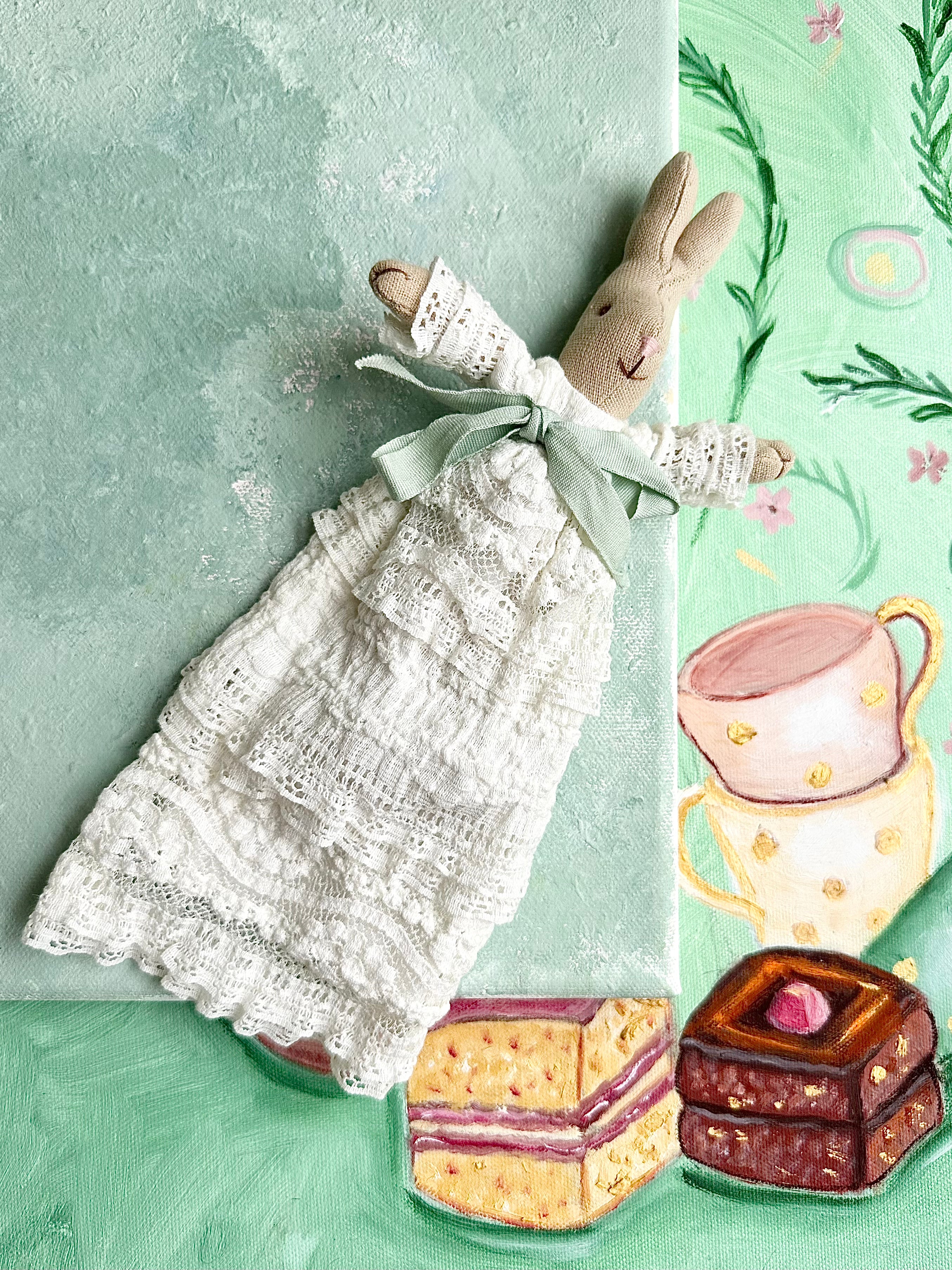 Baby Rabbit in Christening Robe - 2012