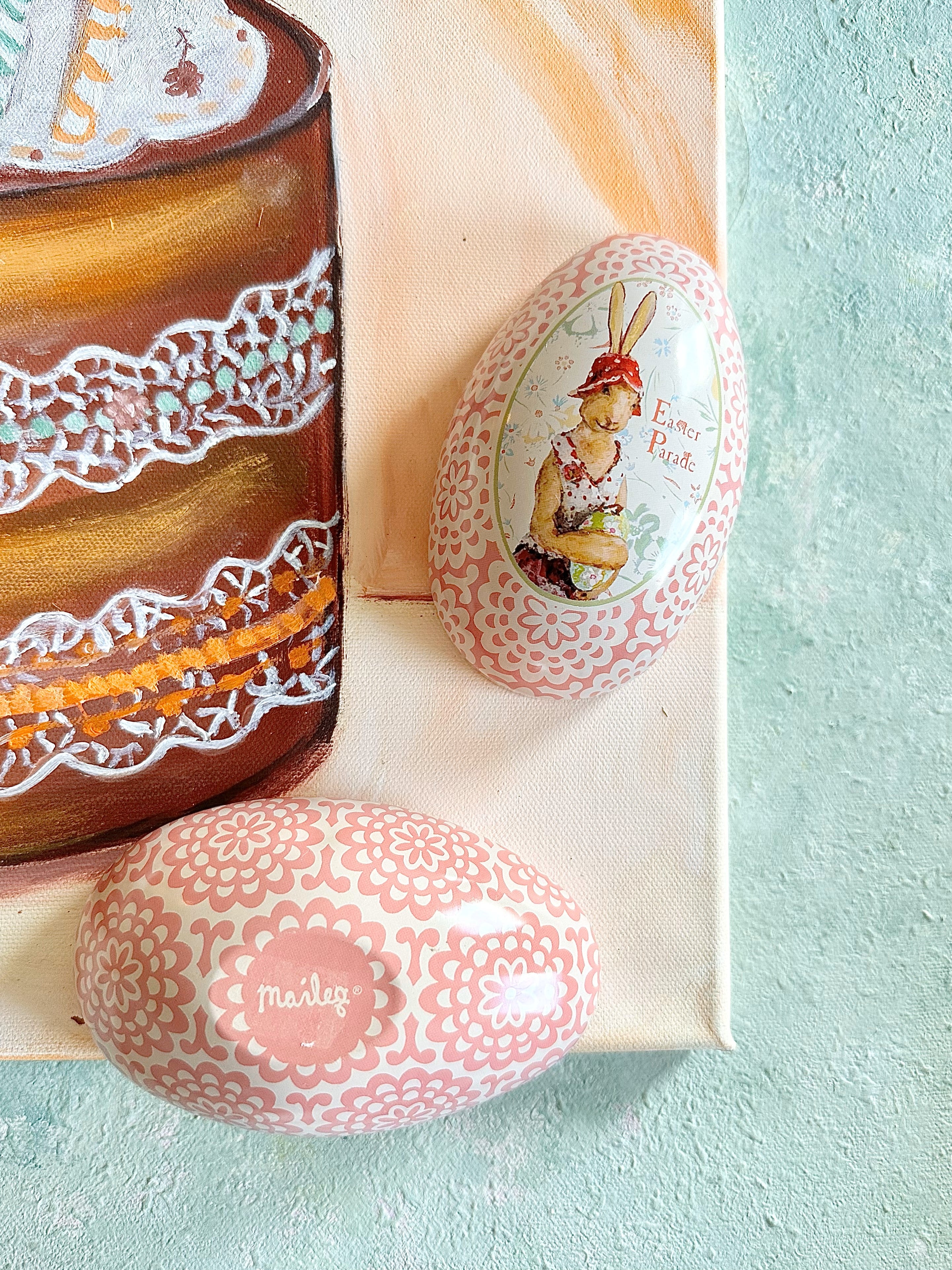 Large Easter Metal Egg - 2012