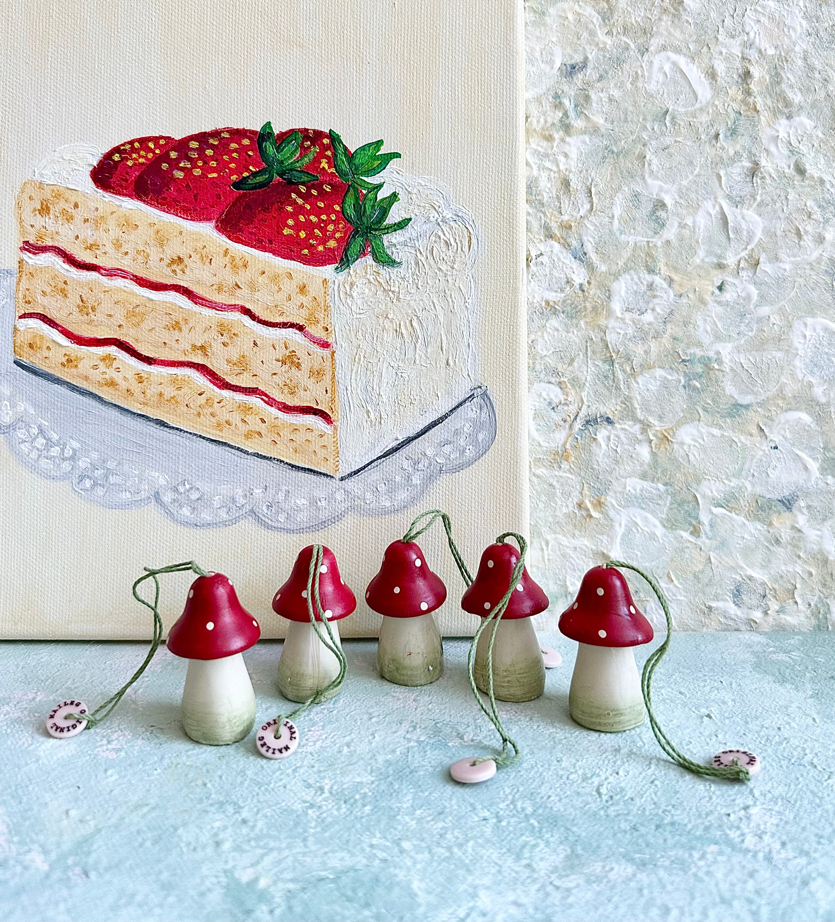 Christmas Ornament Mushroom with Hanger - 2012