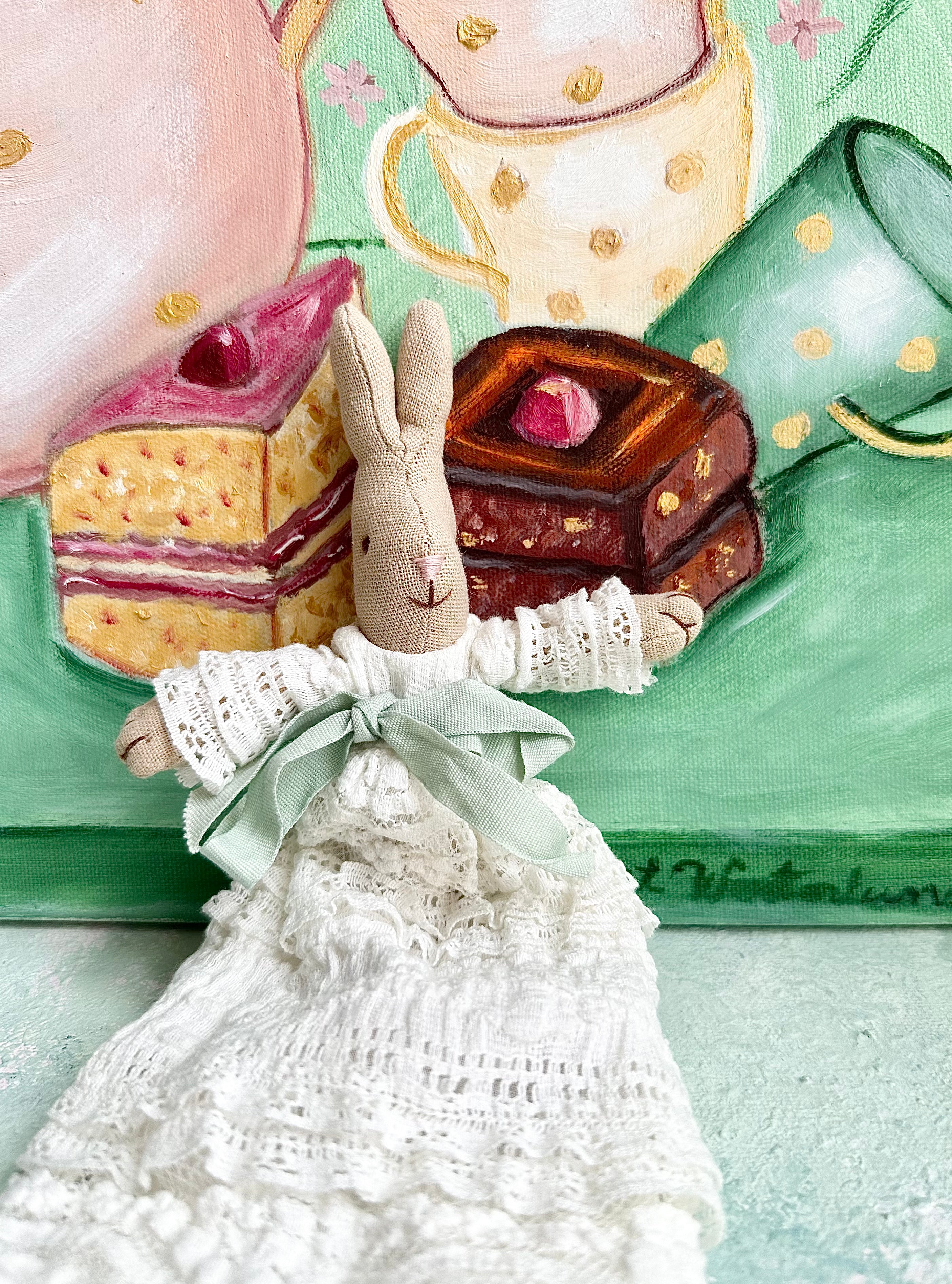 Baby Rabbit in Christening Robe - 2012