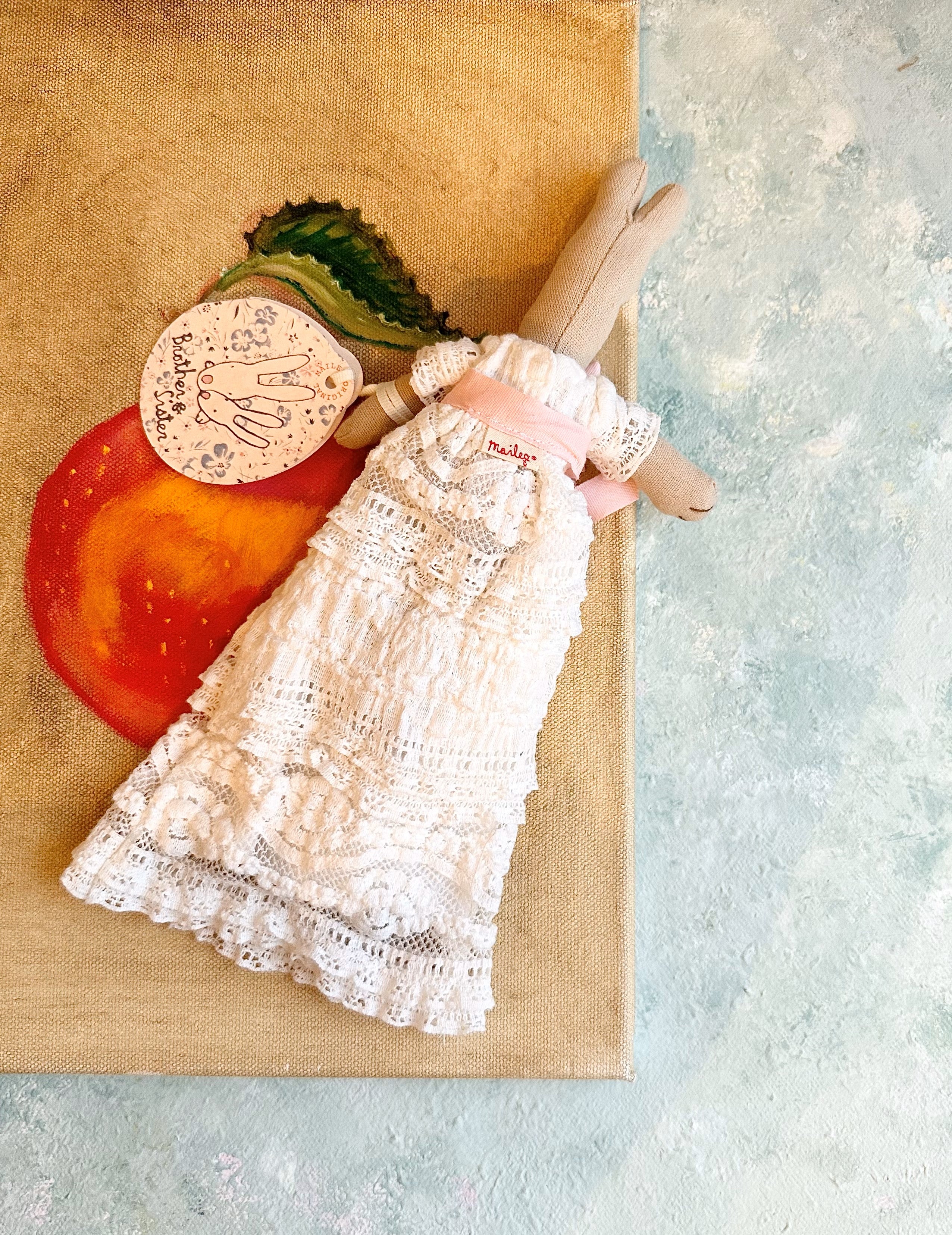 Baby Rabbit in Christening Robe - 2012