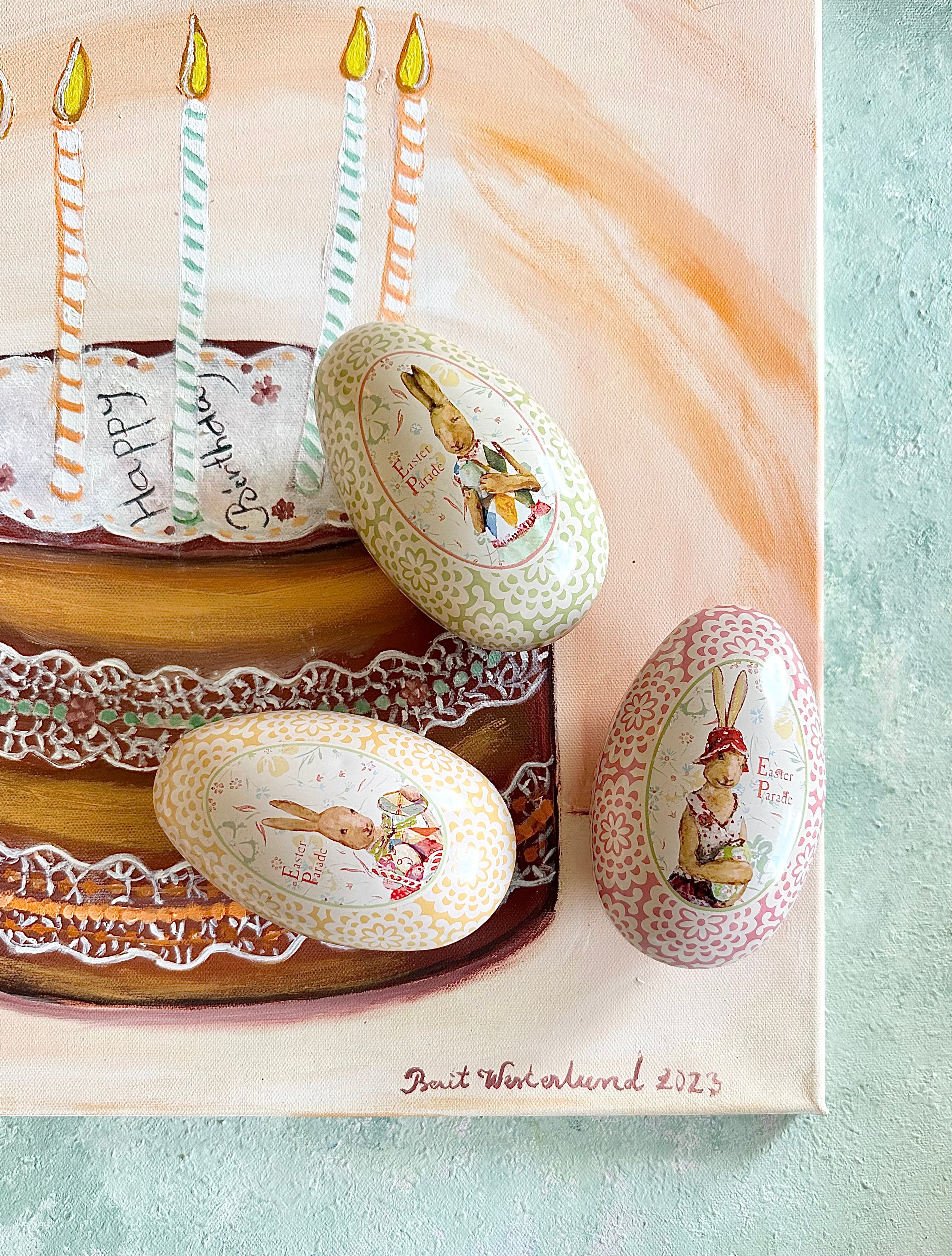 Large Easter Metal Egg - 2012