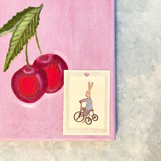 Mini Card "Rabbit Boy on Bike" - 2010