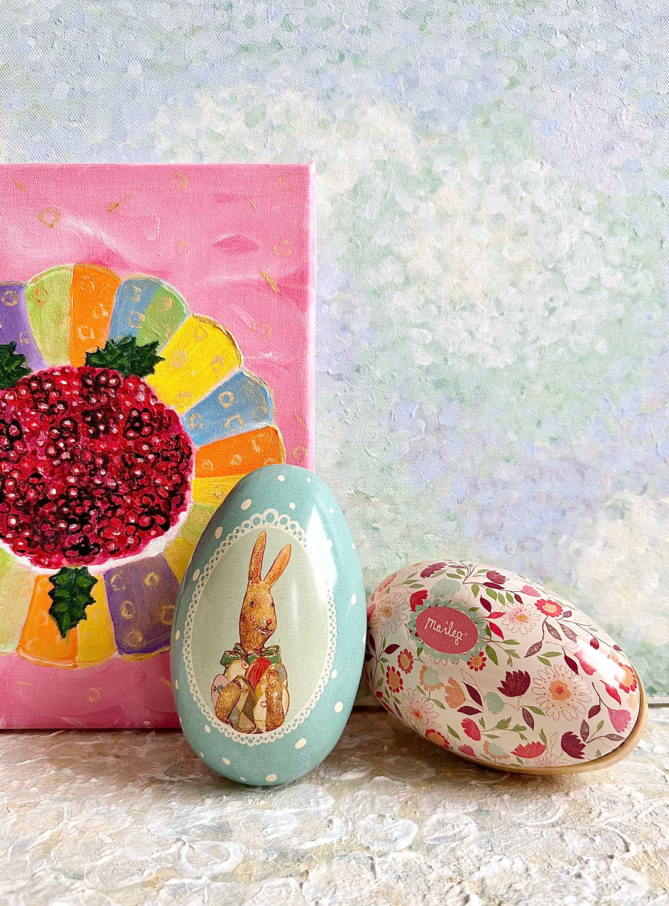 Large Easter Metal Egg - 2014