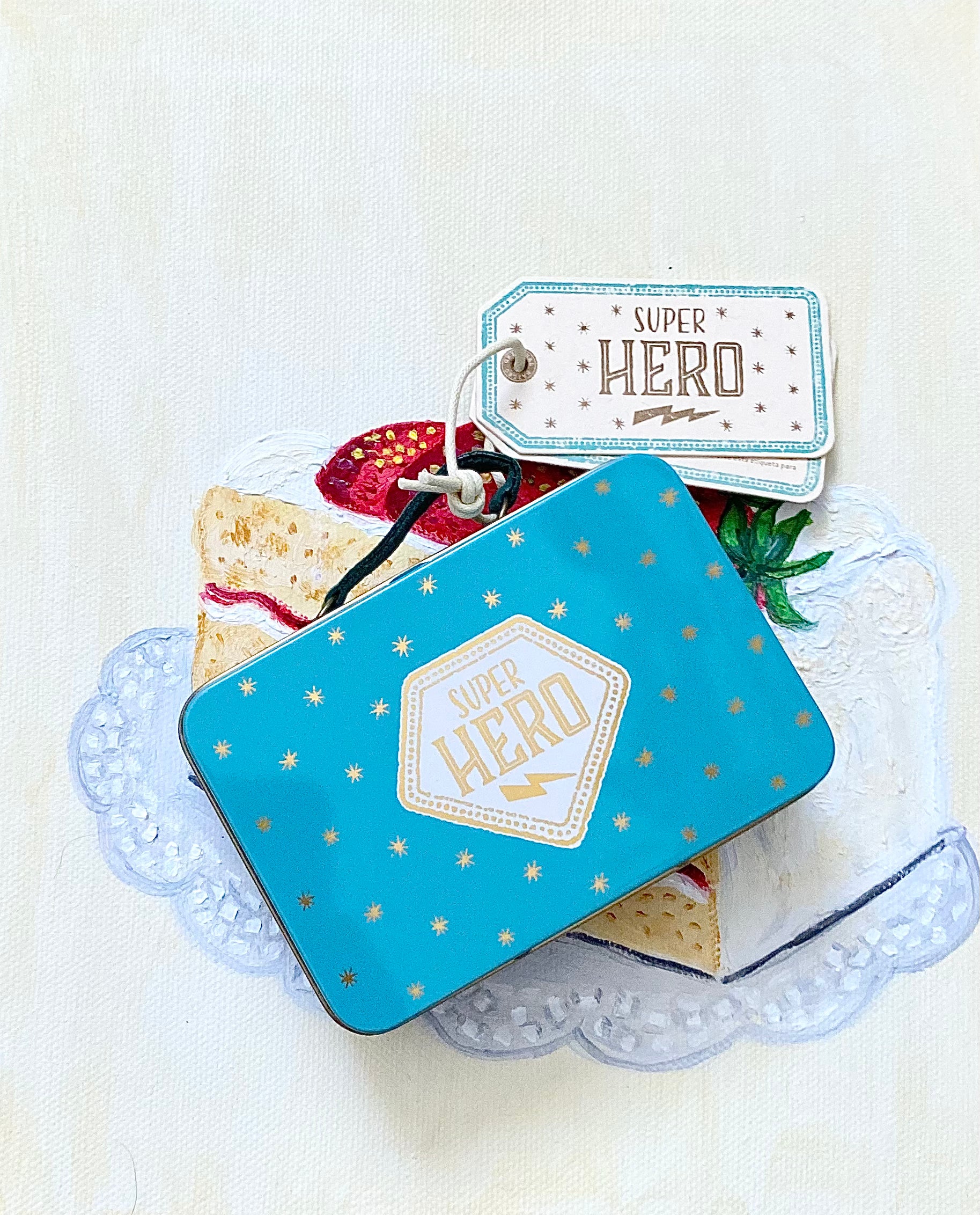 Suitcase/tin - Super Hero